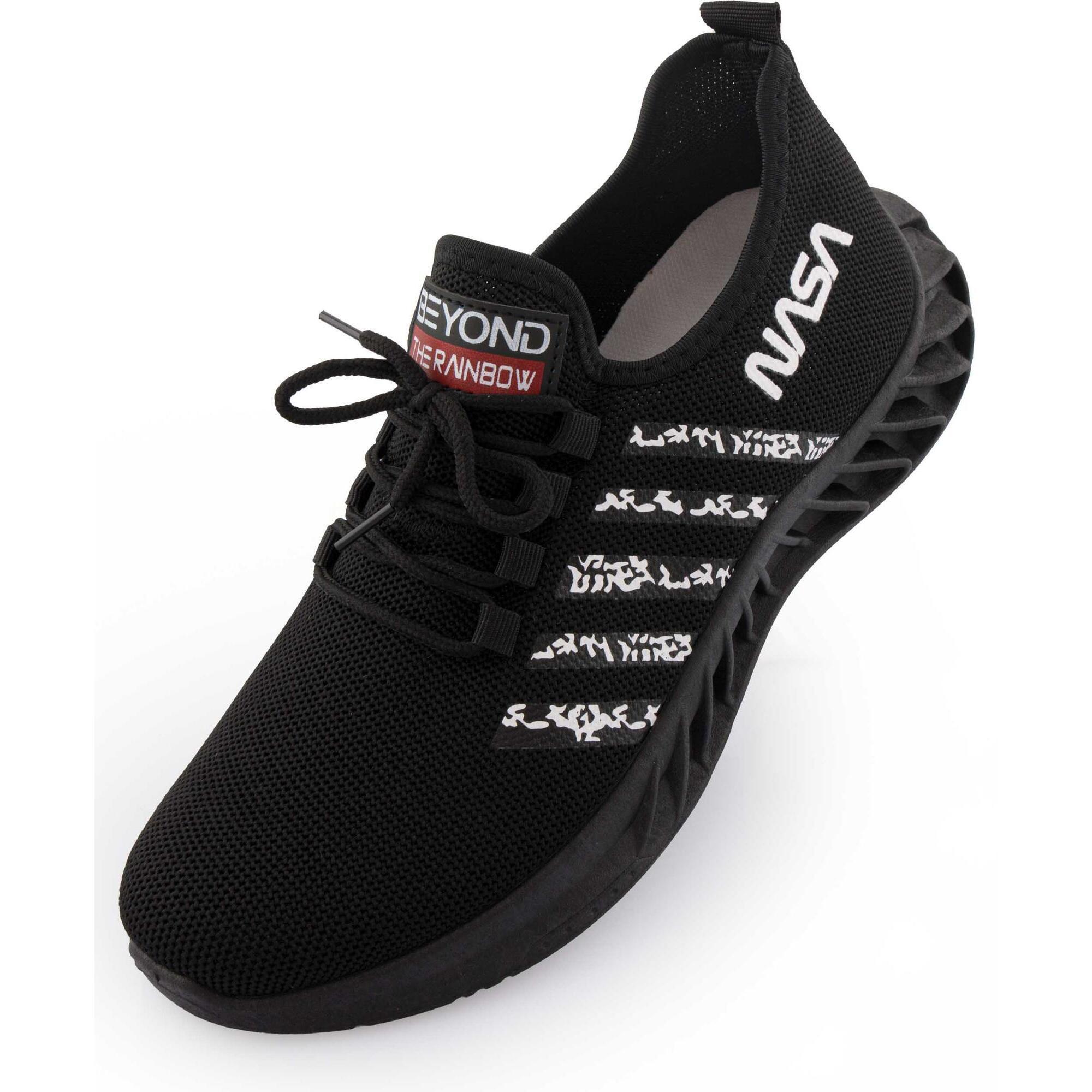 Czarne sneakersy męskie NASA rozmiar 42 - Styl i komfort kosmiczny