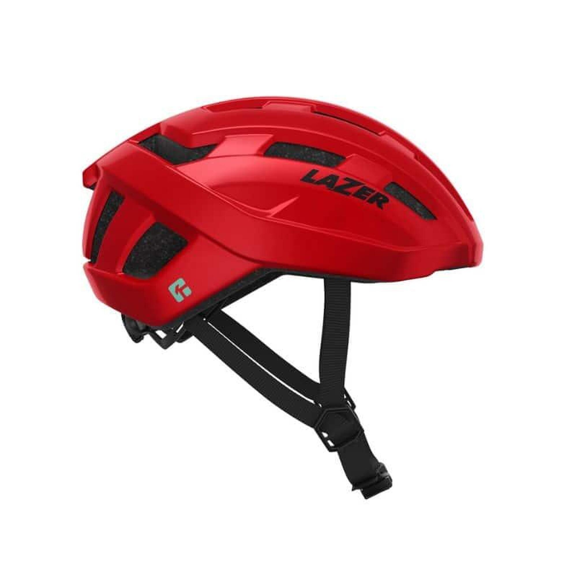 Dorosły kask rowerowy Lazer Tempo KinetiCore, czerwony