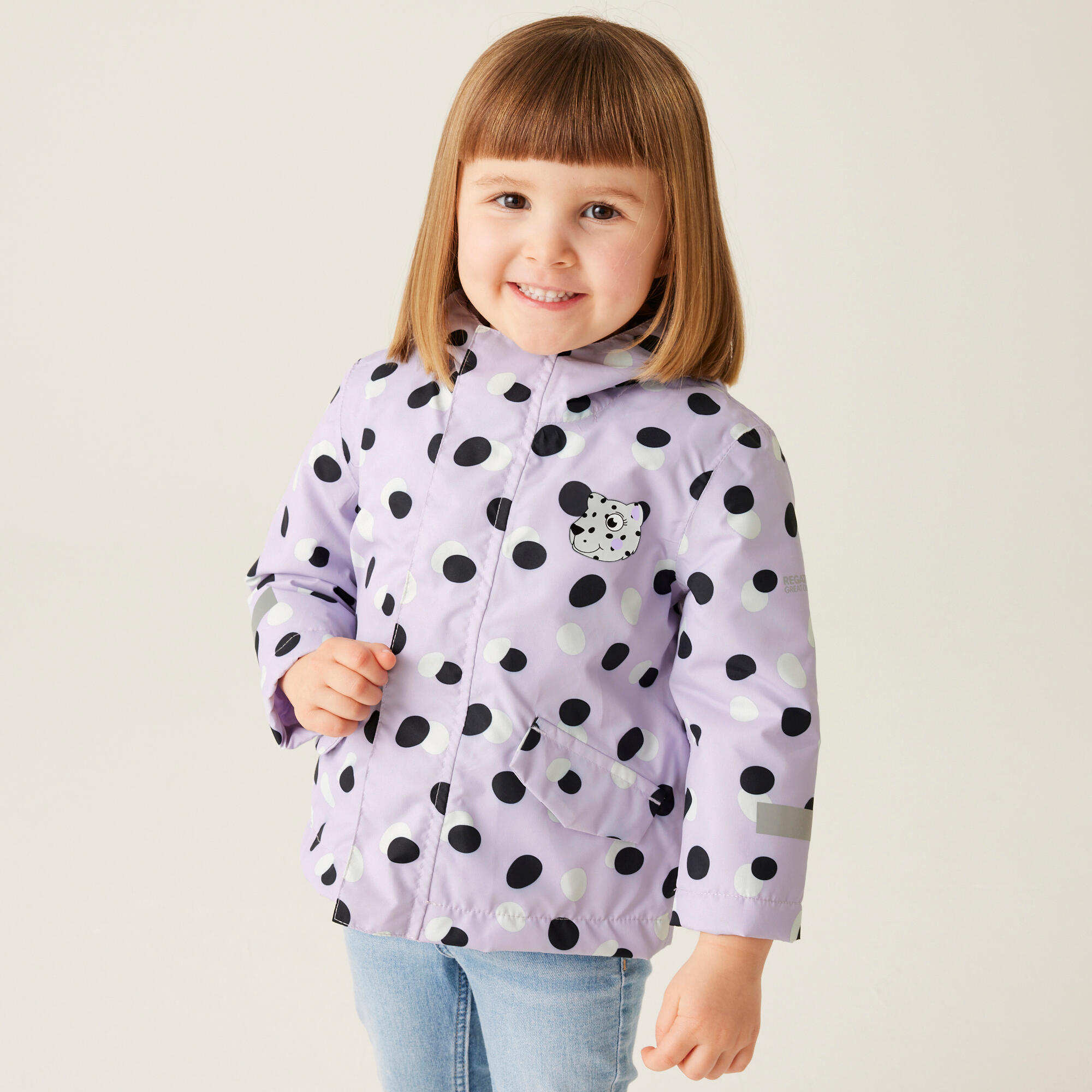 Kurtka casualowa dziecięca Animal wodoodporna