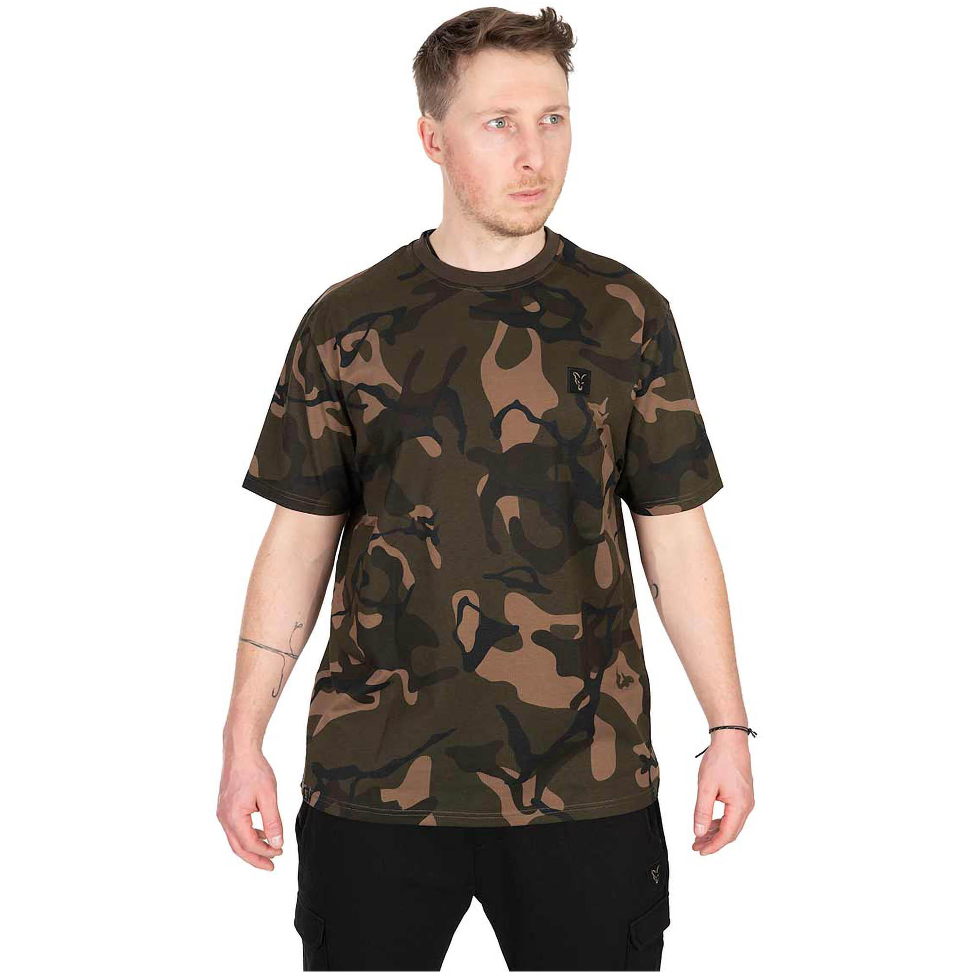 Koszulka Męska Wędkarska T-Shirt Fox Camo T