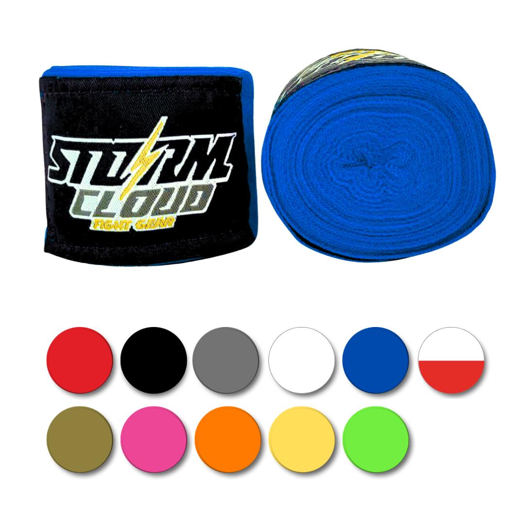 Bandaże Bokserskie owijki - taśmy elastyczne StormCloud HW 1 4m Niebies