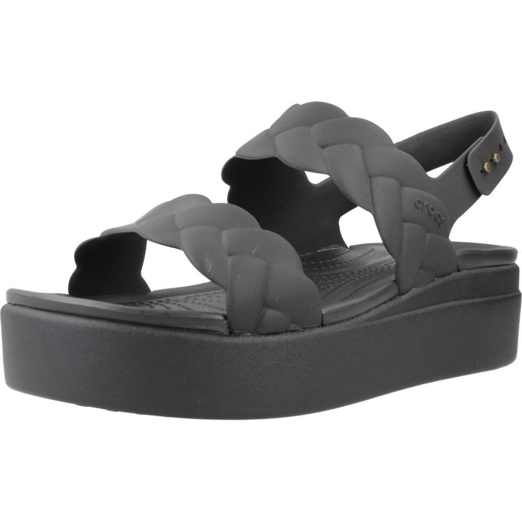 Sandały CROCS BROOKLYN WOVEN UPPER LW Czarny