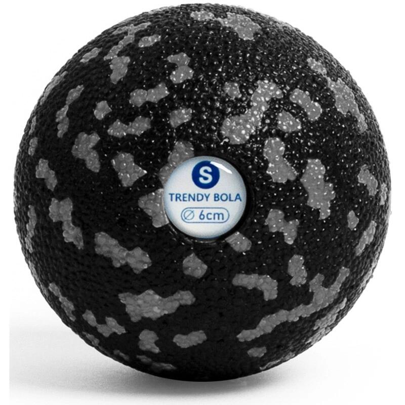 Piłka masująca Trendy Bola czarno-szara 6 cm