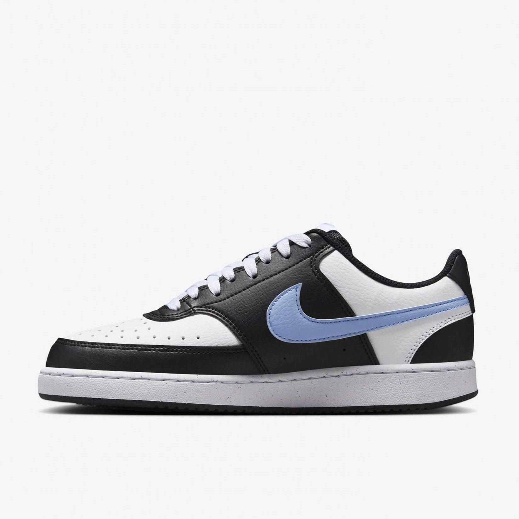 Sneakers Nike W Court Vision Low NN 007 czarne białe aluminium