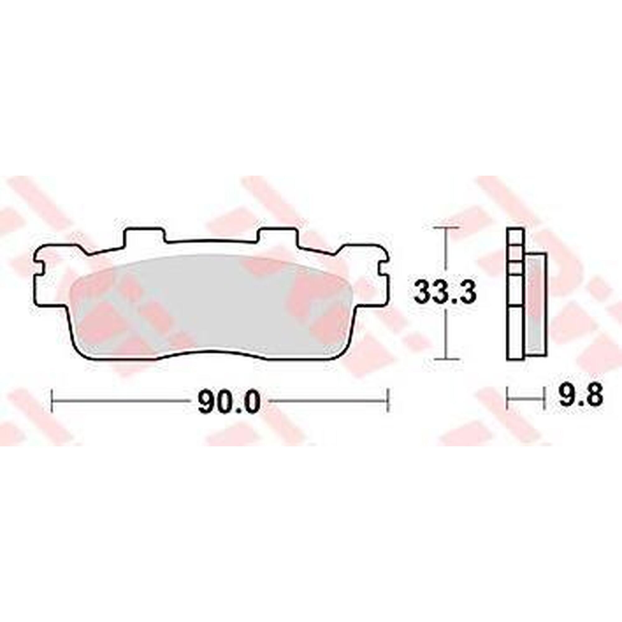 Sintered Metal Brake Pads for Road Cycling - TRW MCB 830 SRM