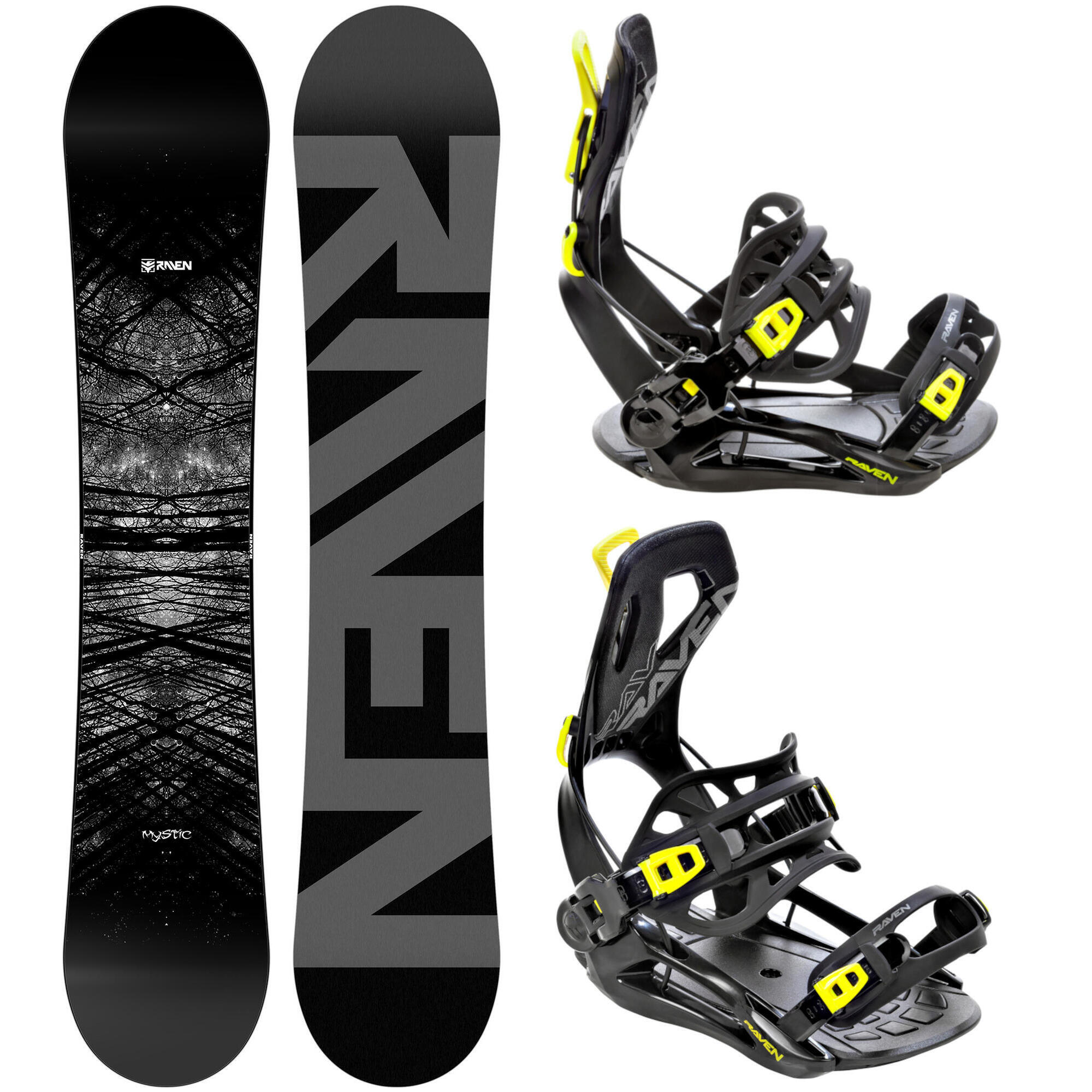 Zestaw Snowboard Raven Mystic + Wiązania Raven FT360