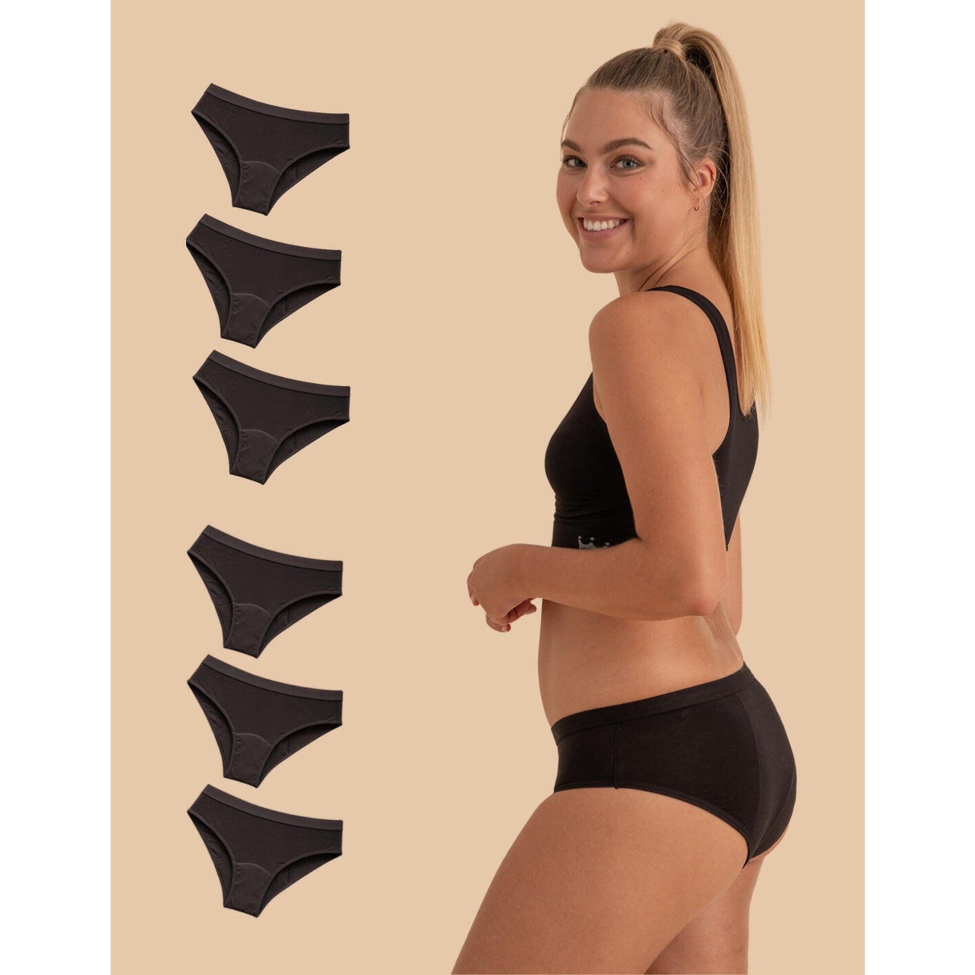 Majtki menstruacyjne dla nastolatek heavy flow Boston 3-pak