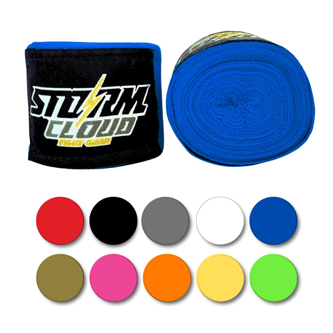 Bandaże owijki bokserskie MMA elastyczne StormCloud HW 1 Niebieski 2,