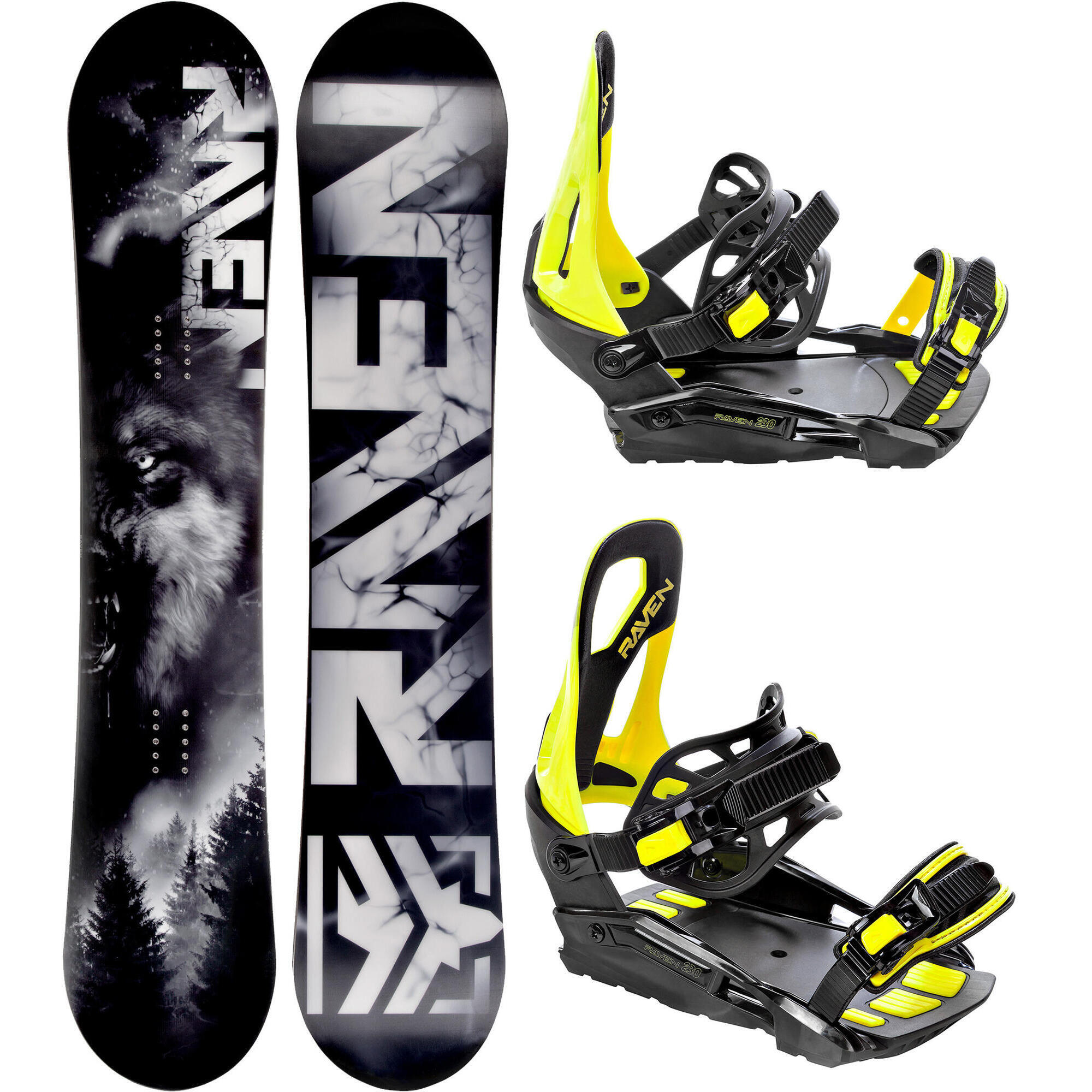 Zestaw Snowboard Raven Lupus + Wiązania Raven S230