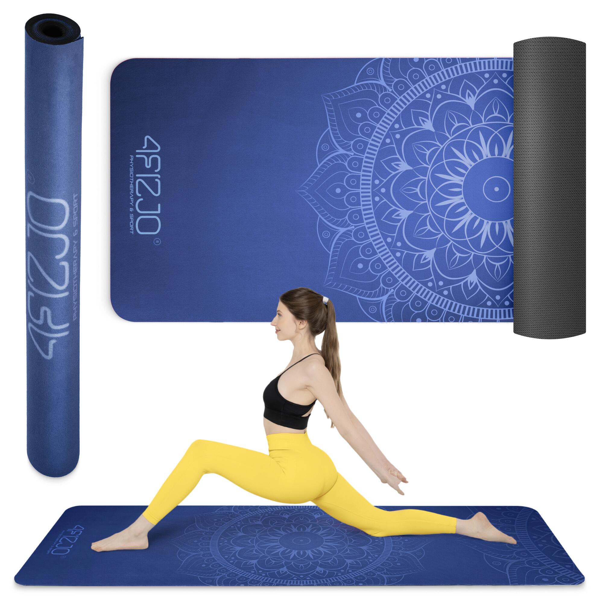 Zamszowa mata do jogi i ćwiczeń 1,5 mm 4FIZJO