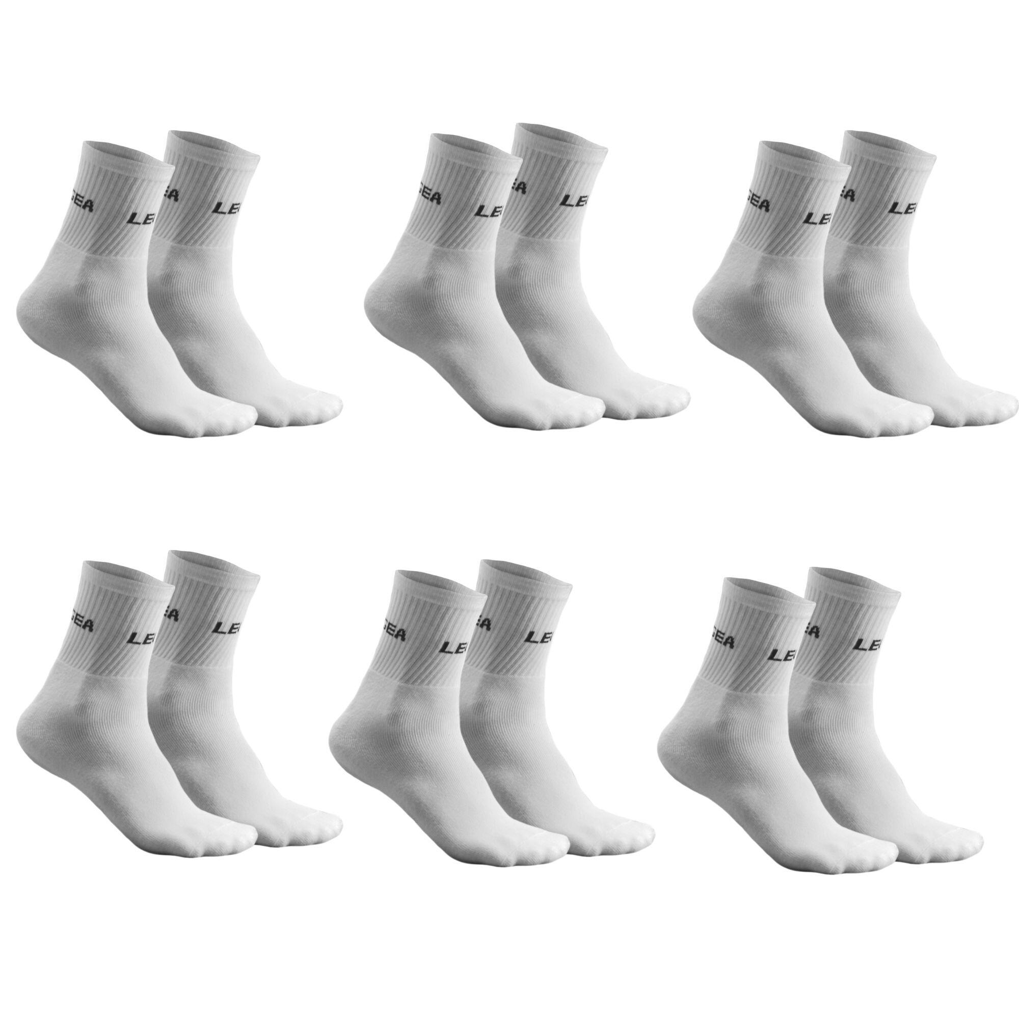 Zestaw skarpet bawełnianych TERRY 6 par biały