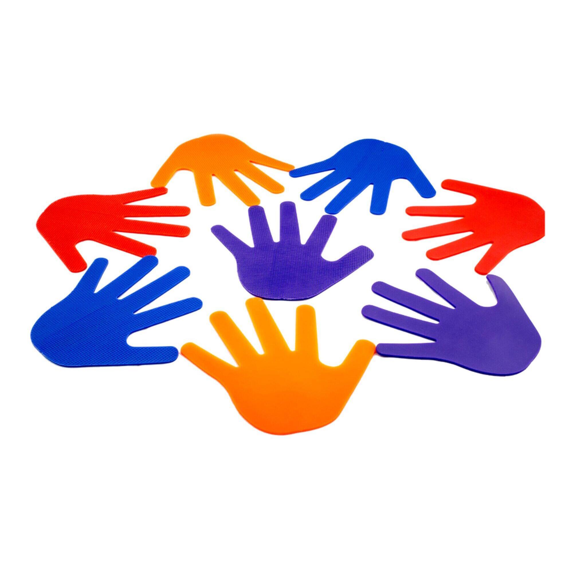 Zestaw 4 par rąk (8 sztuk) - oznakowanie podłogi