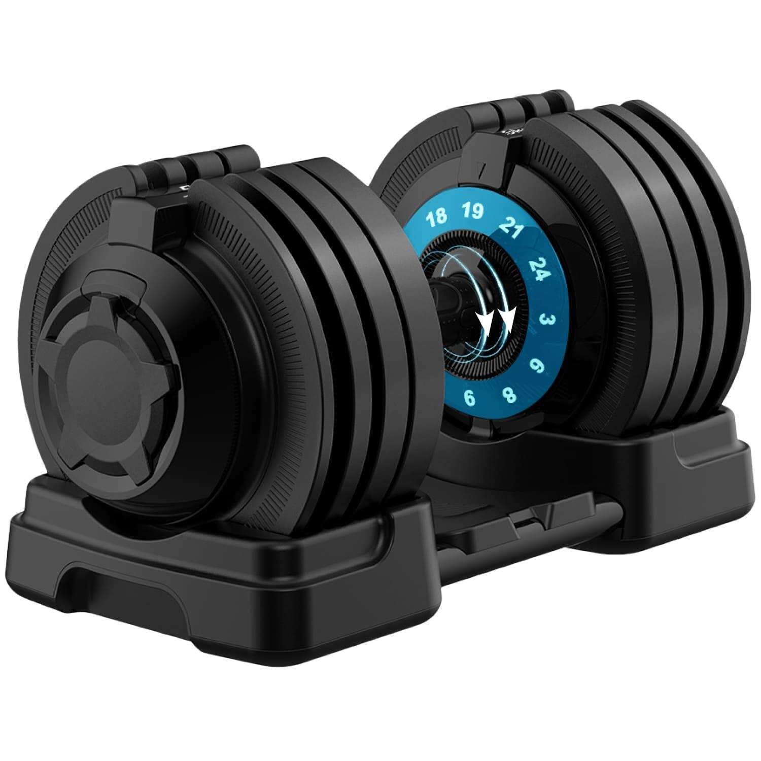 Hantla regulowana Paino od 3 do 24 kg, 12-stopniowa, erogonomiczny uchwyt