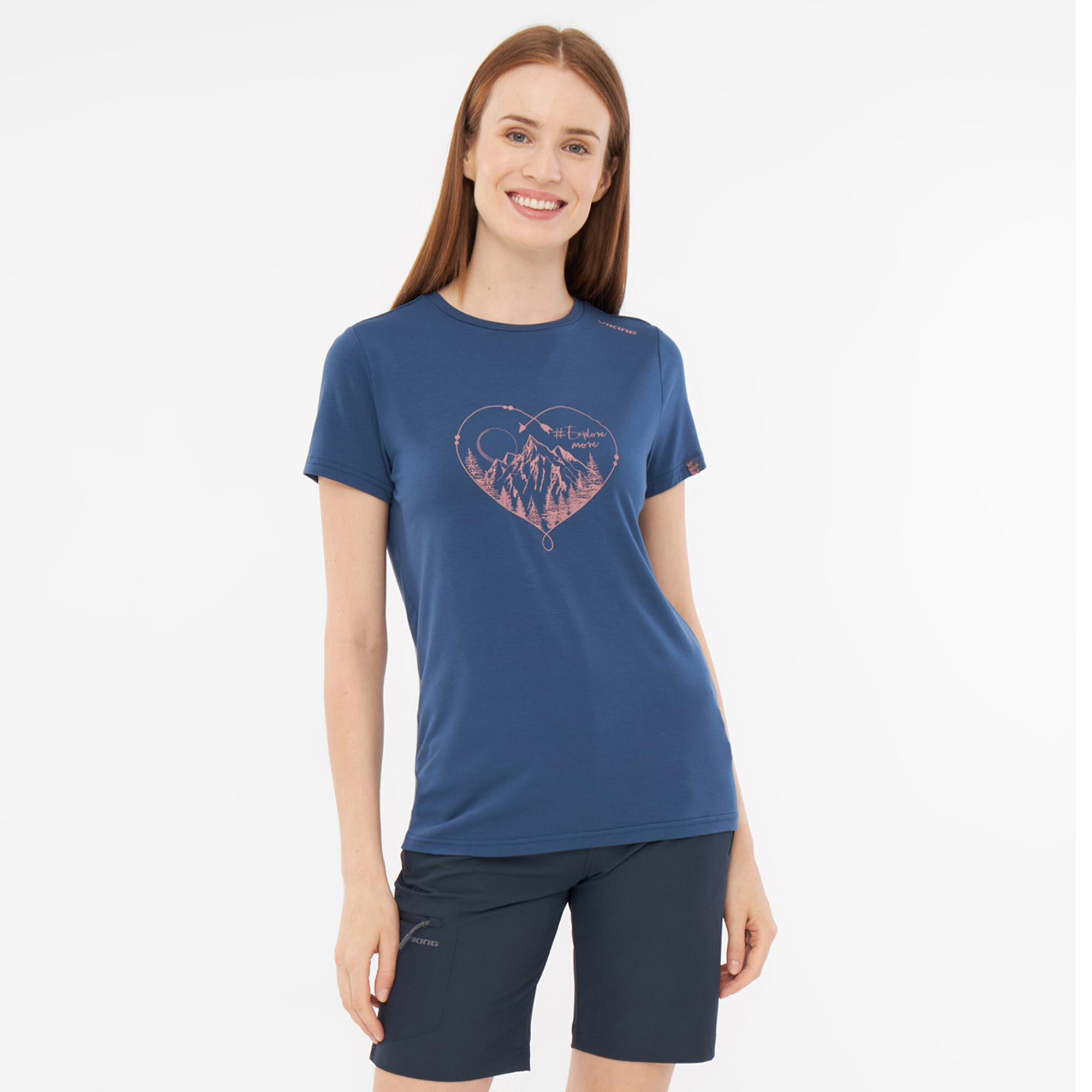 Koszulka turystyczna damska Viking Lenta Bamboo