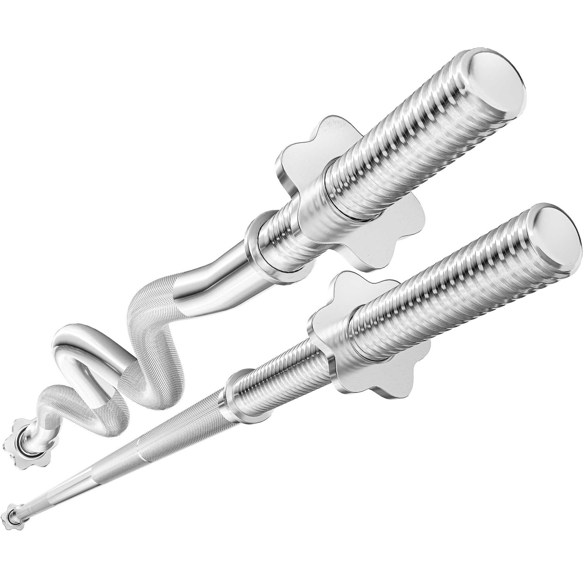 Zestaw gryfów do treningu siłowego Hop-Sport 218cm + 120cm mocno łamany