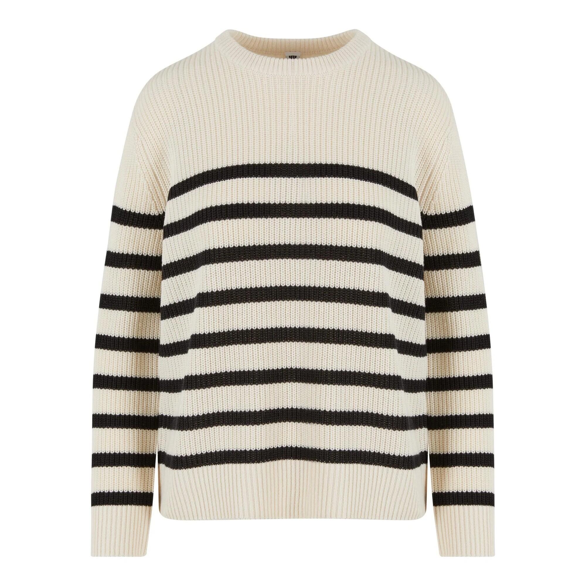 Sweter Damski W Paski Prążkowana