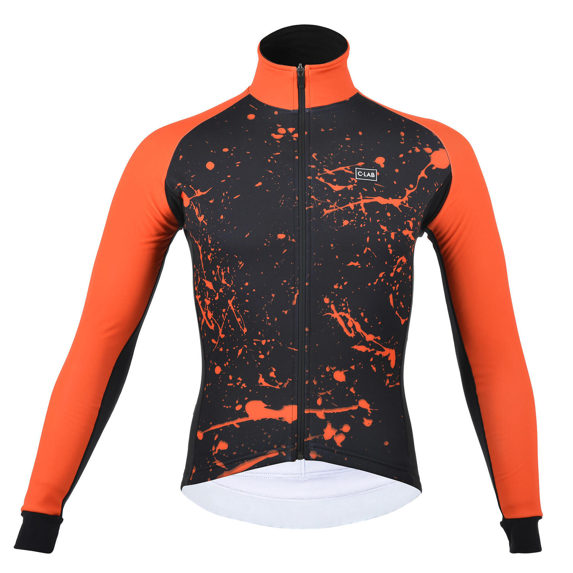 Wodoodporna Kurtka Zimowa PIRINEUS Splash Czarny/Pomarańczowy