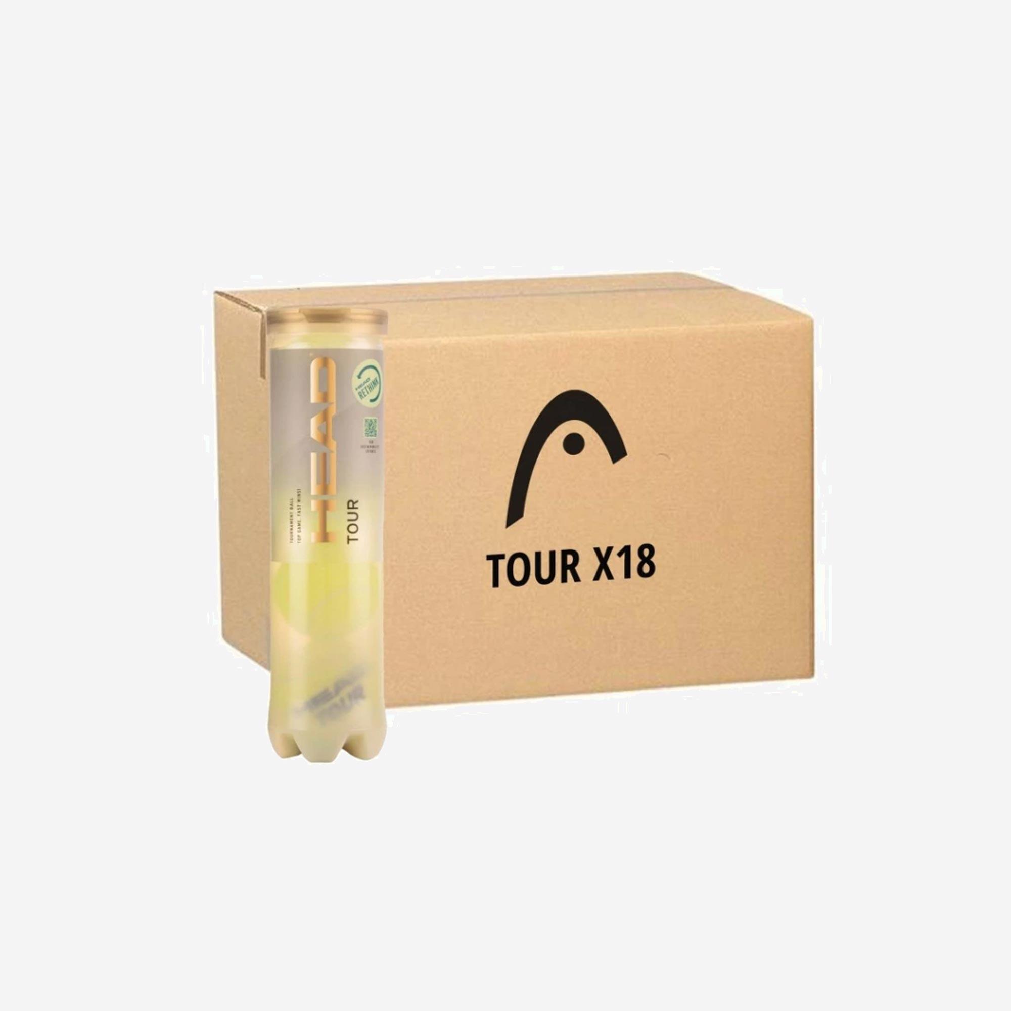 Piłka tenisowa Head Tour Karton 18 puszek po 4 piłki