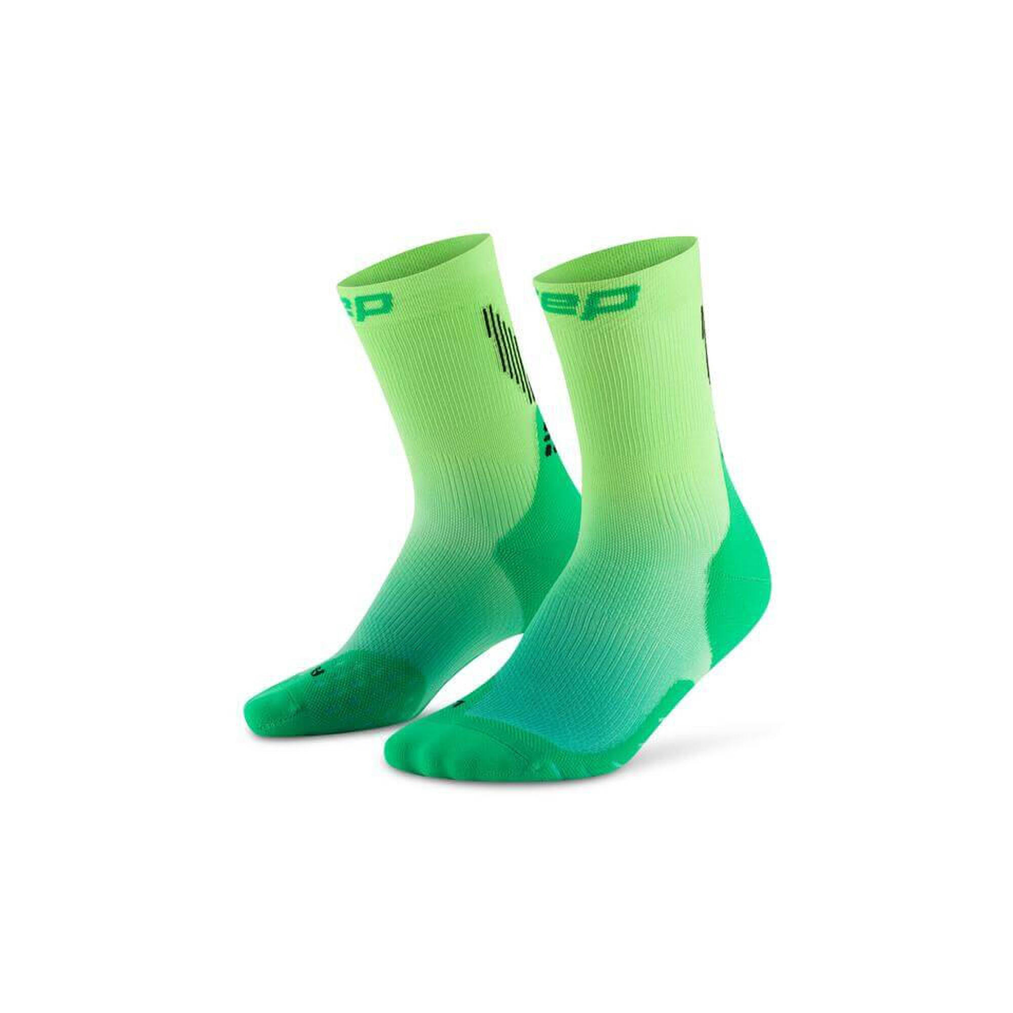 Męskie sportowe skarpety kompresyjne do połowy łydki Core Run gradient CEP