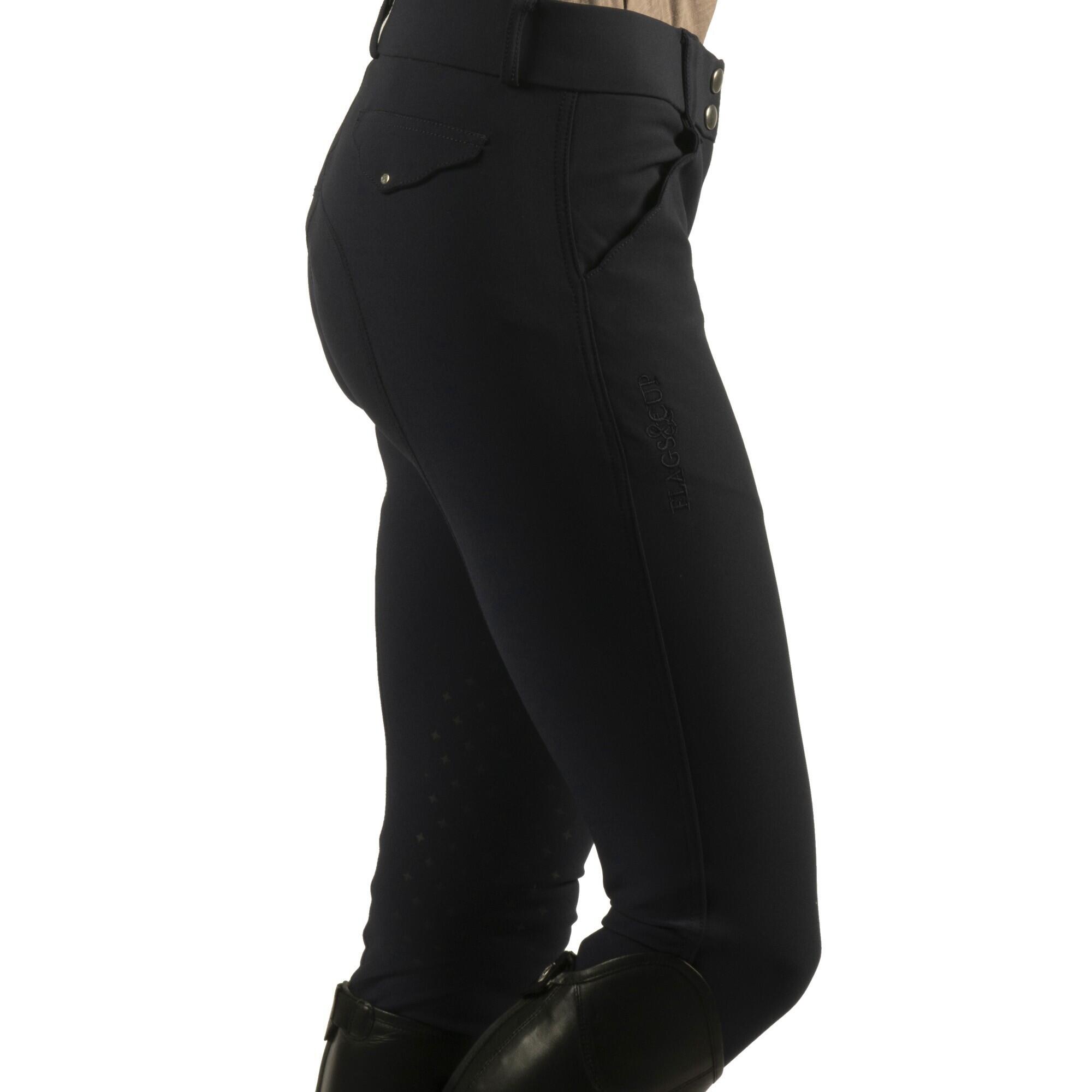 Dziecięce spodnie jeździeckie z lejem kolanowym Flags&Cup Yanista