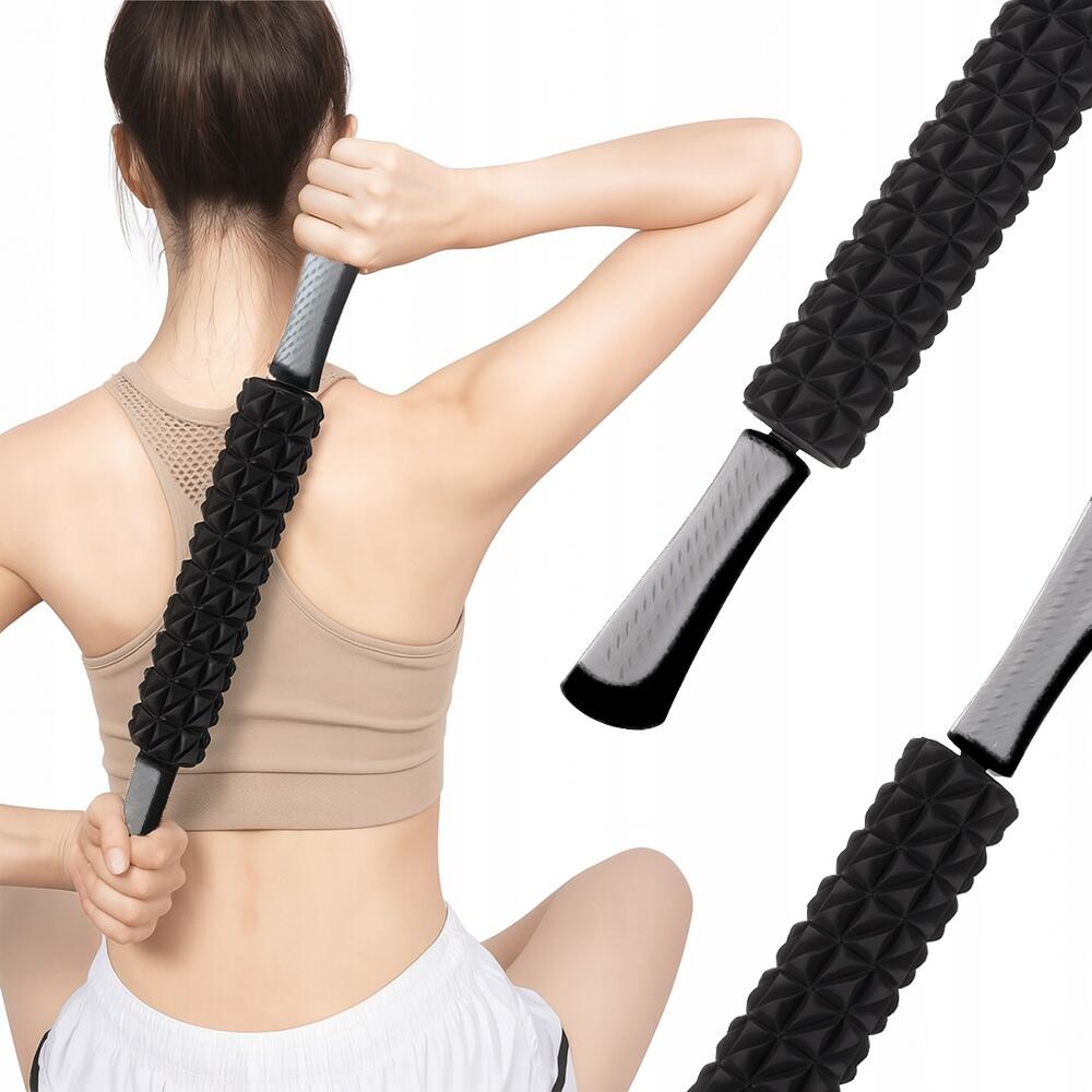 Roller z wypustkami wałek z uchwytami ręczny do ciała nóg pleców fit.me
