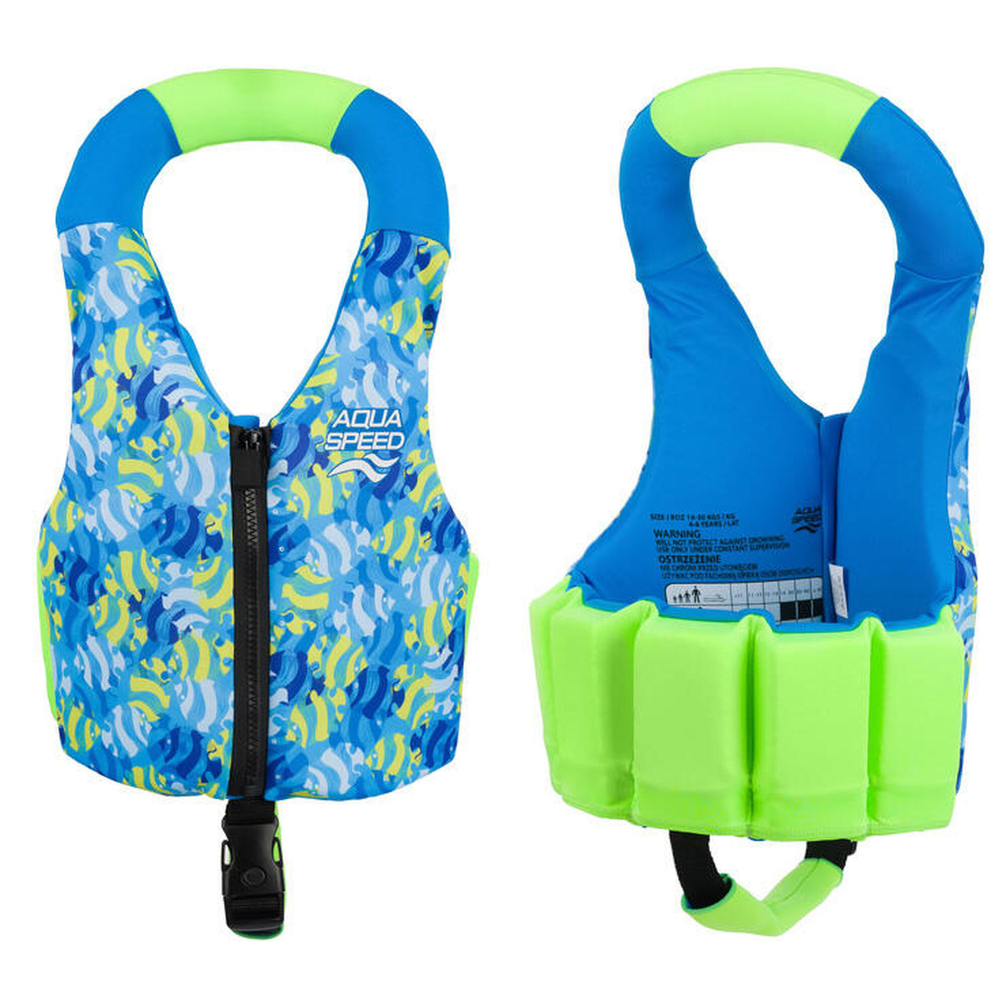 Kamizelka dziecięca do pływania na basen asekuracyjna piankowa AQUA SPEED