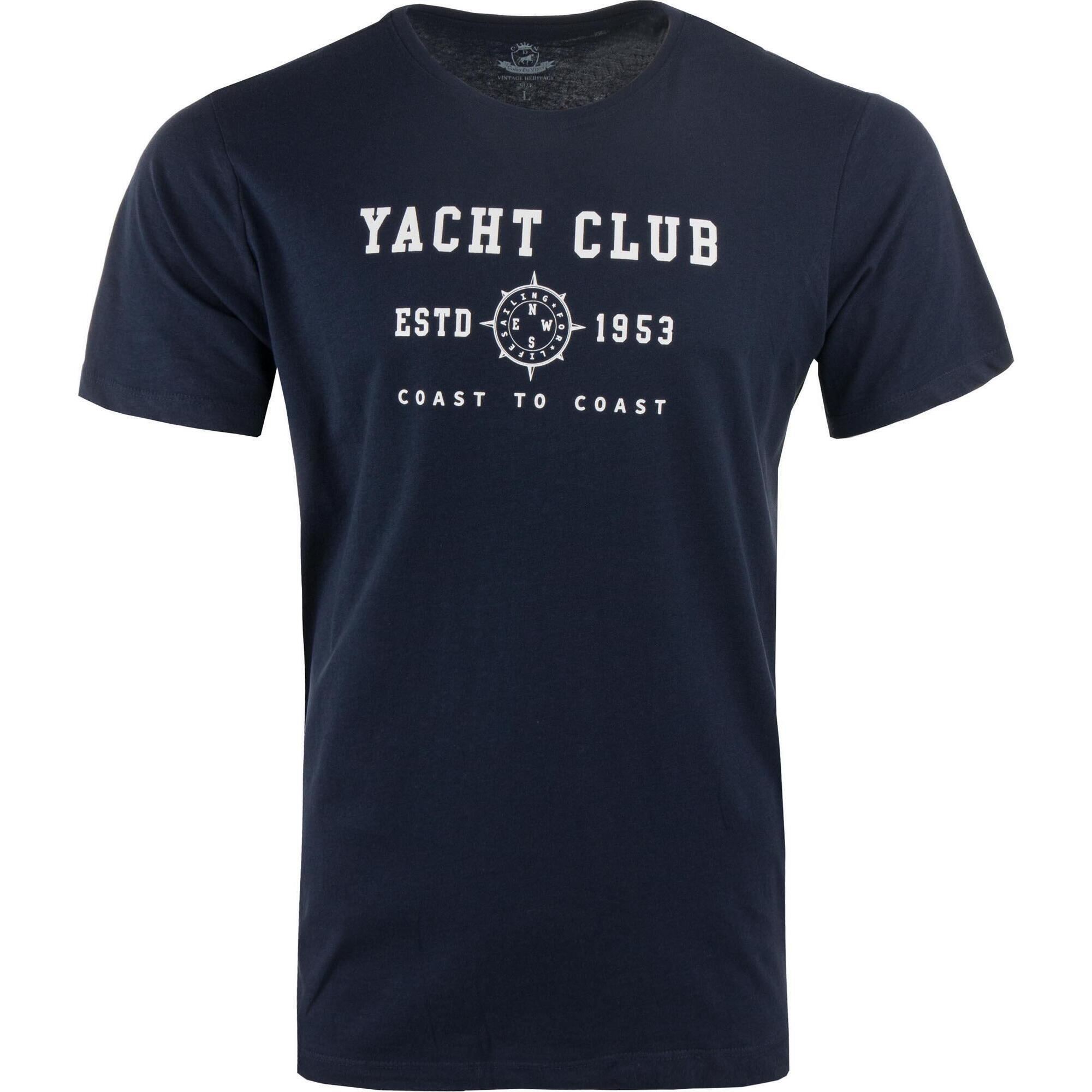 Męska koszulka Corso da Vinci Livenza w kolorze Night Blue - rozmiar M