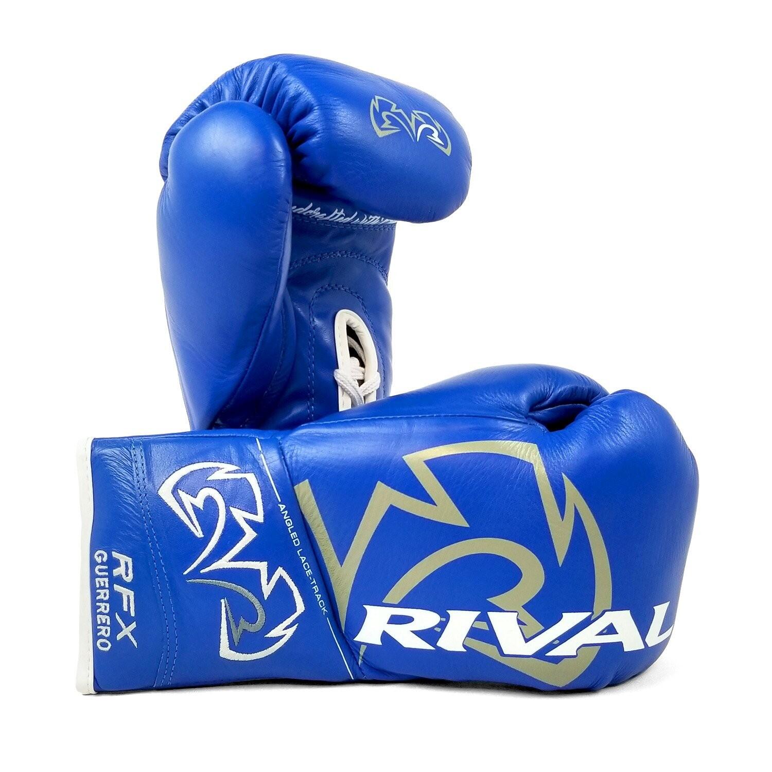 Rękawice Bokserskie Rival RFX-Guerrero Pro Fight HDE-F Niebieskie 10oz
