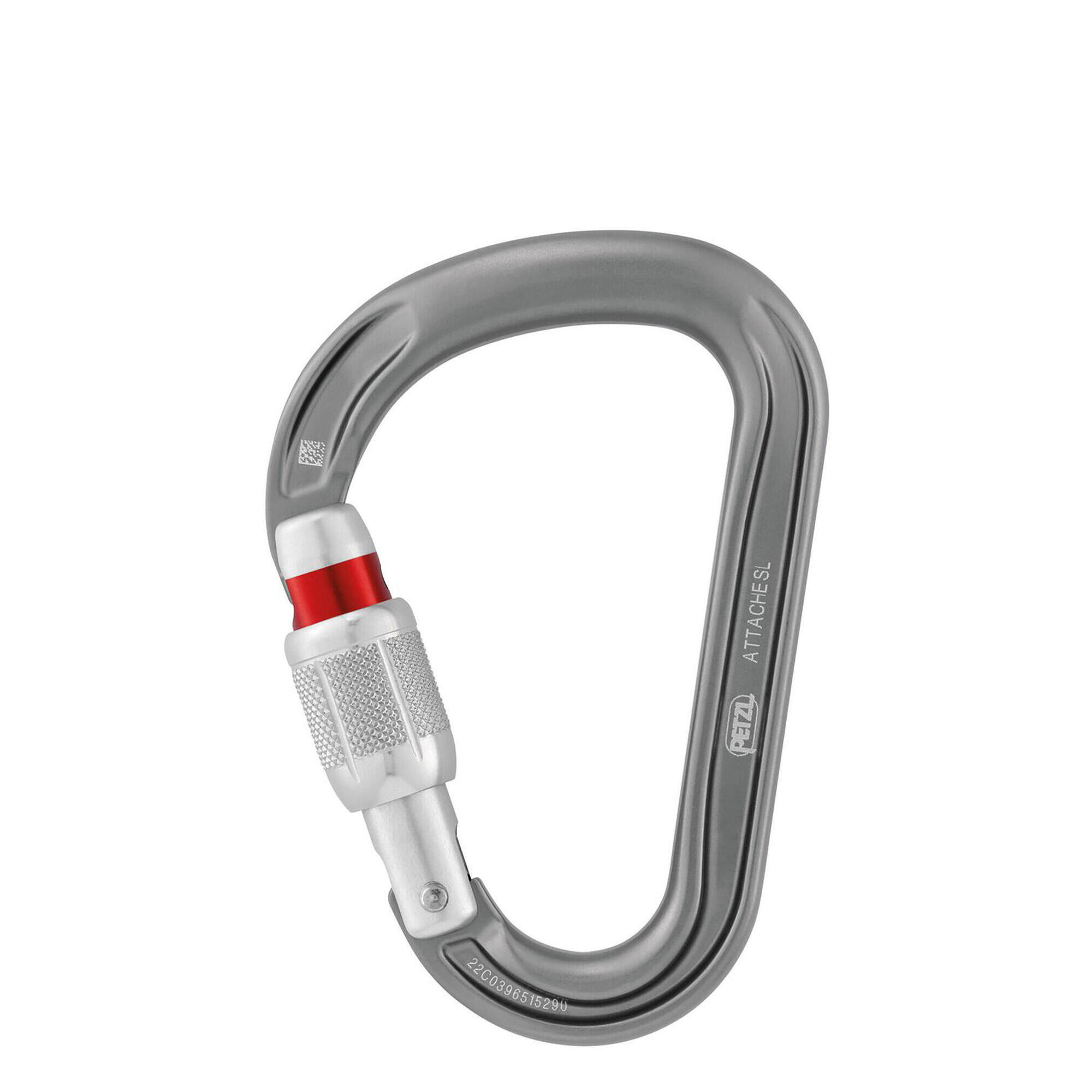 Karabinek Petzl Attache Screw-Lock - gray
