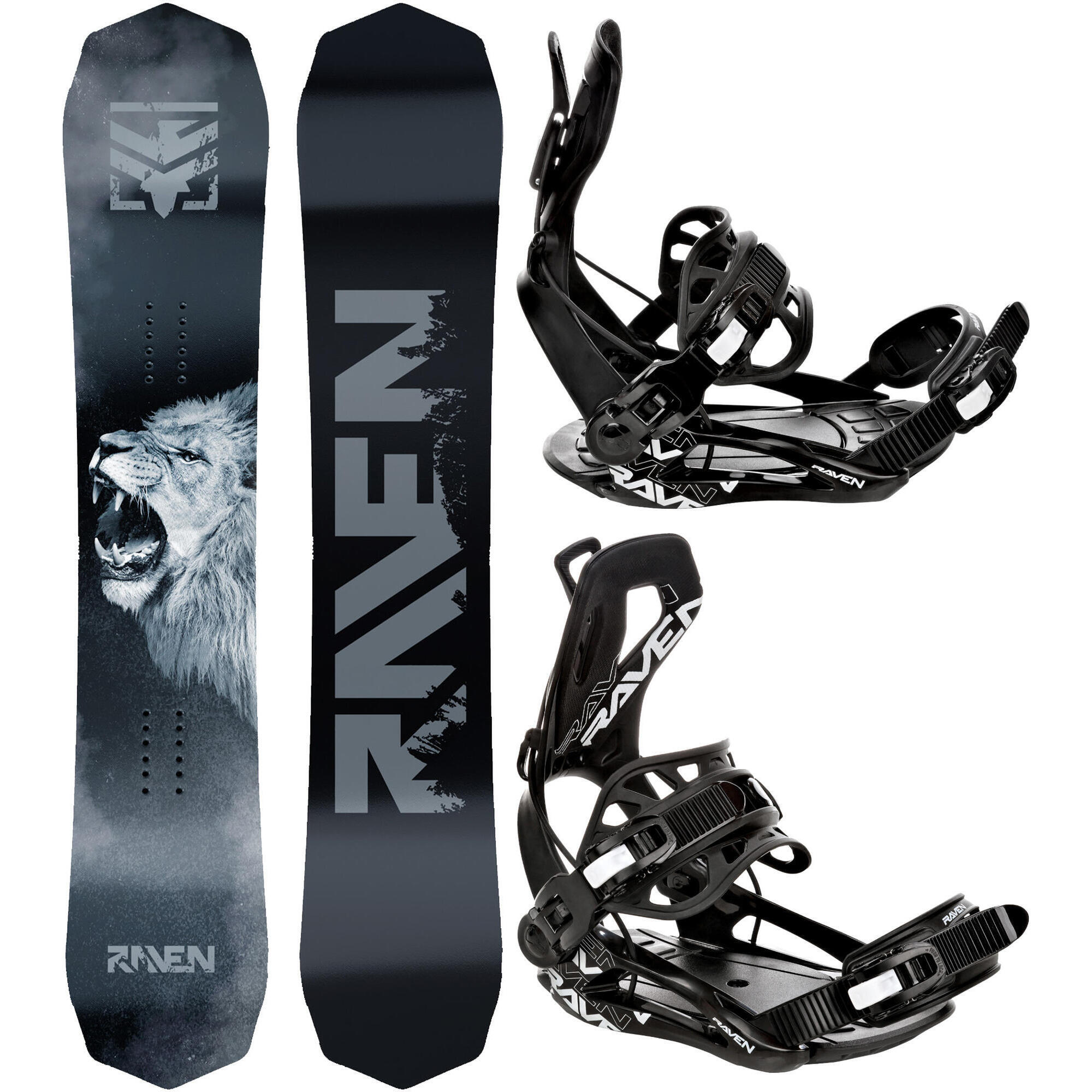 Zestaw Snowboard Raven Lion + Wiązania Raven FTM450