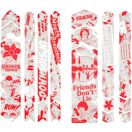 Zestaw ochronny na ramę Stranger Things UpsideDown - Biały - 18 el.