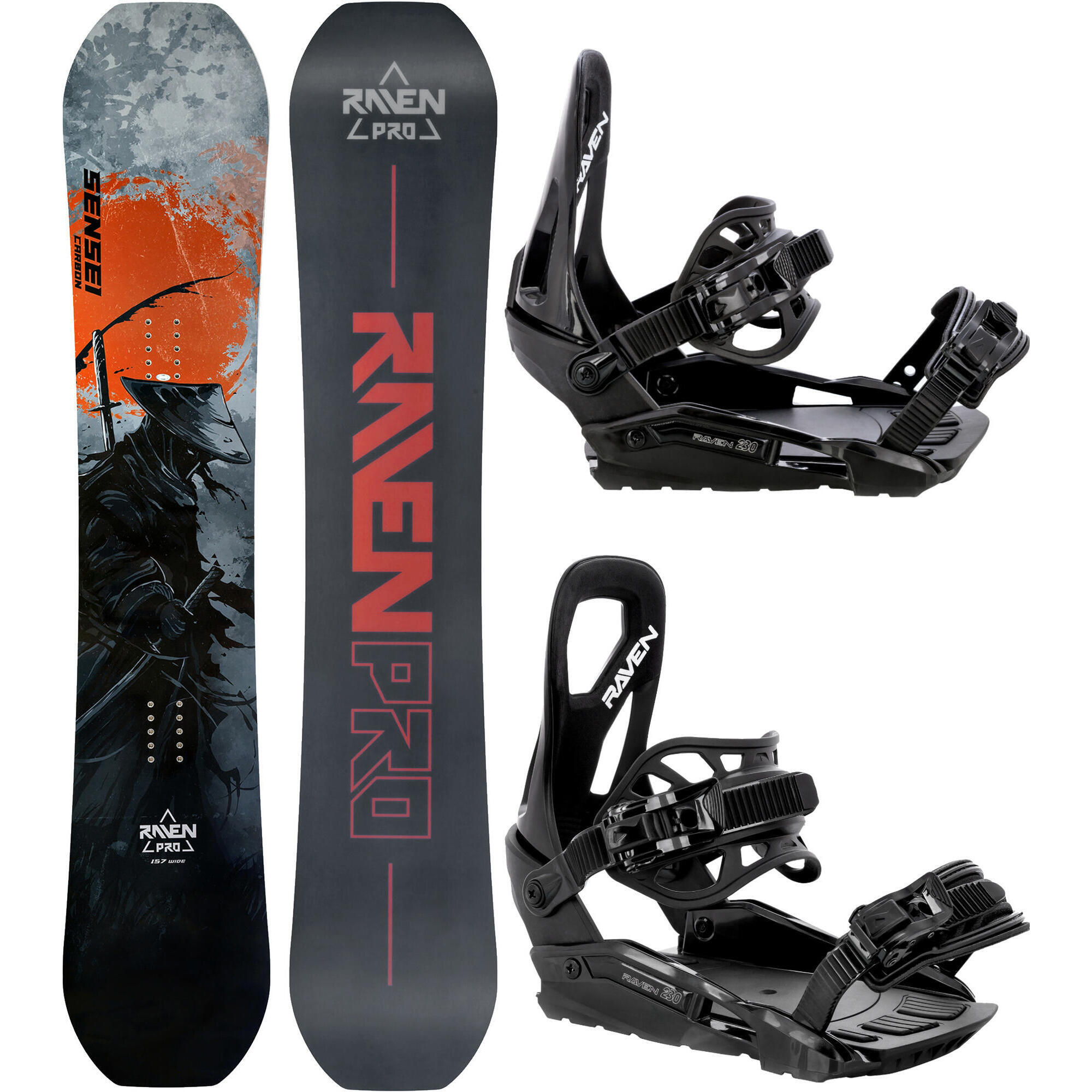 Zestaw Deska snowboardowa Raven PRO Sensei Carbon + Wiązania Raven s230