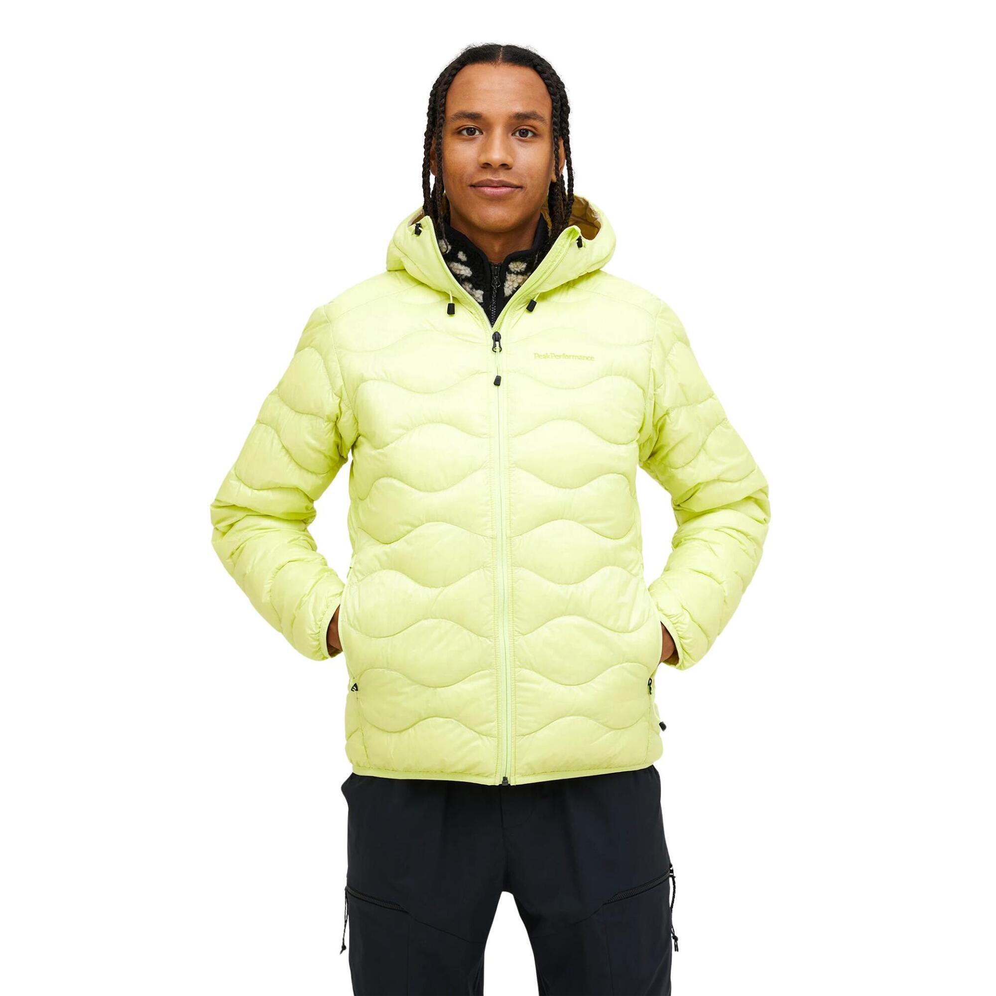 Kurtka Peak Performance puchowa męska Helium Down Hood Jacket żółta - XL