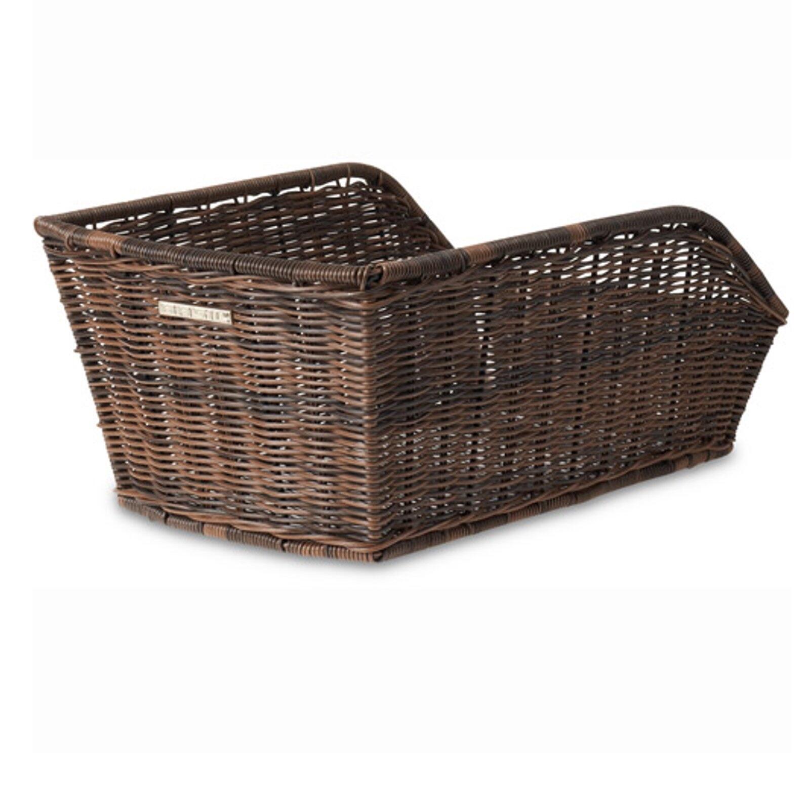 Kosz na tylne koło „Cento Rattan Look” w kolorze naturalnego brązu