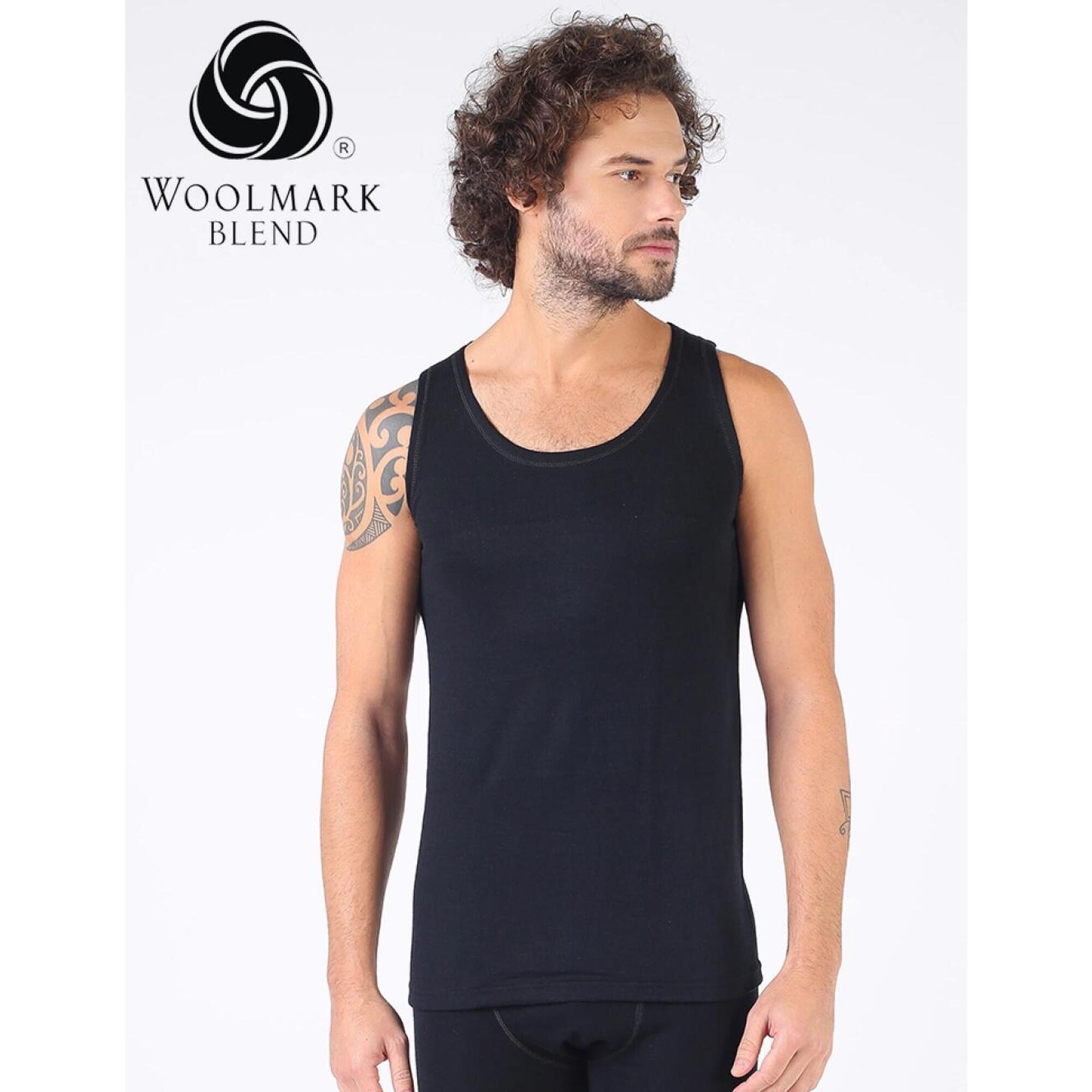 Męski podkoszulek z wełny merino WOOLONA