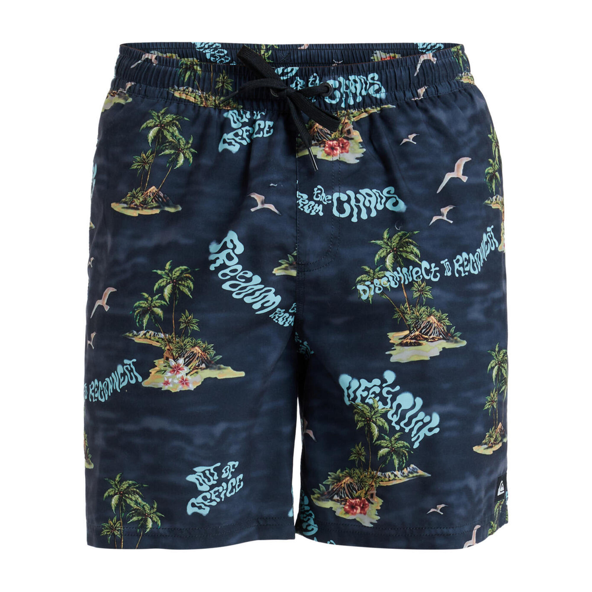 Szorty kąpielowe dla Mężczyzn EVERYDAY STRAIGHT VOLLEY 17" Czarny