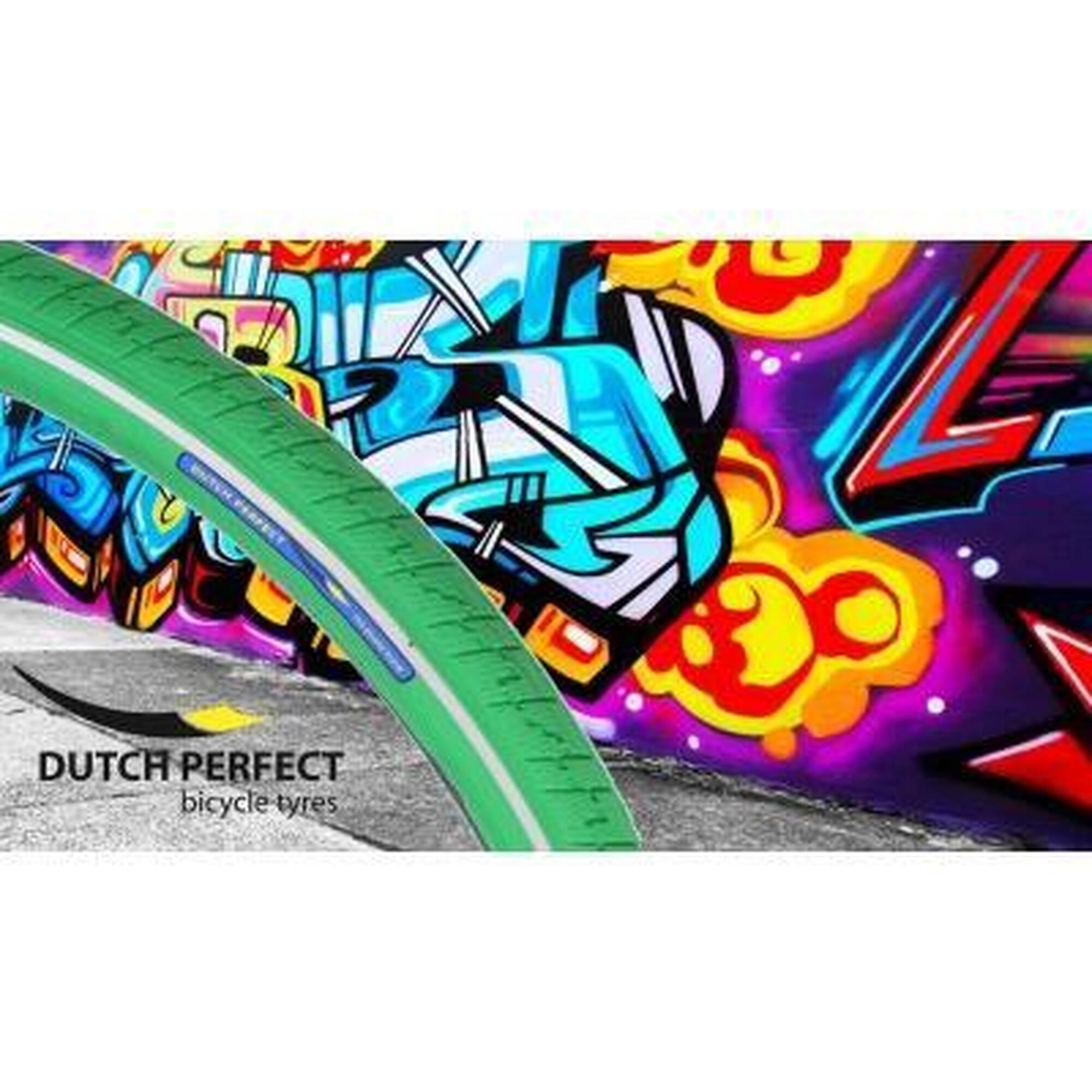 Opona 28 X 2.00"/ 50-622 Bez Przebić - Zielona Z Odblaskiem