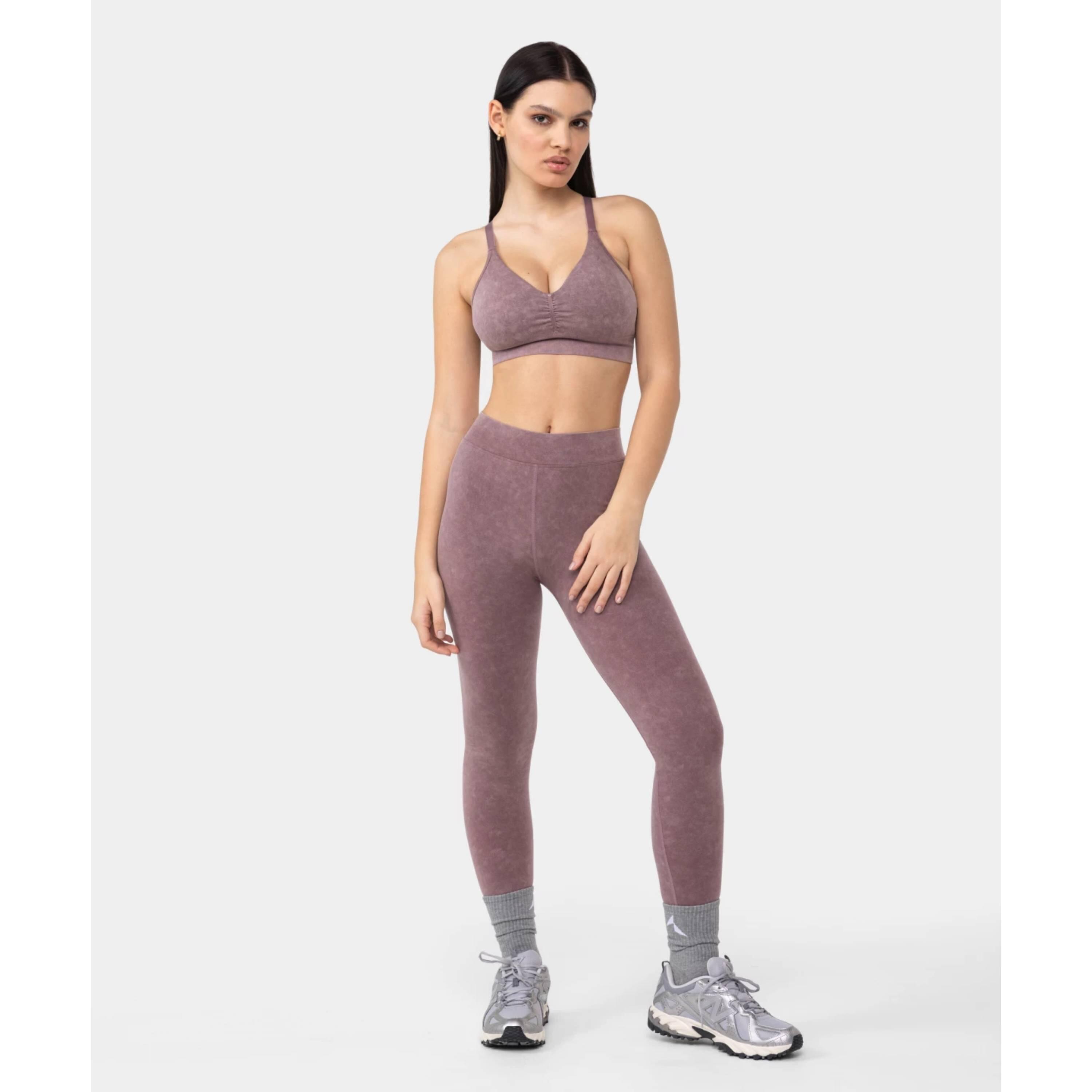 Legginsy Carpatree Marble Story bezszwowe różowe