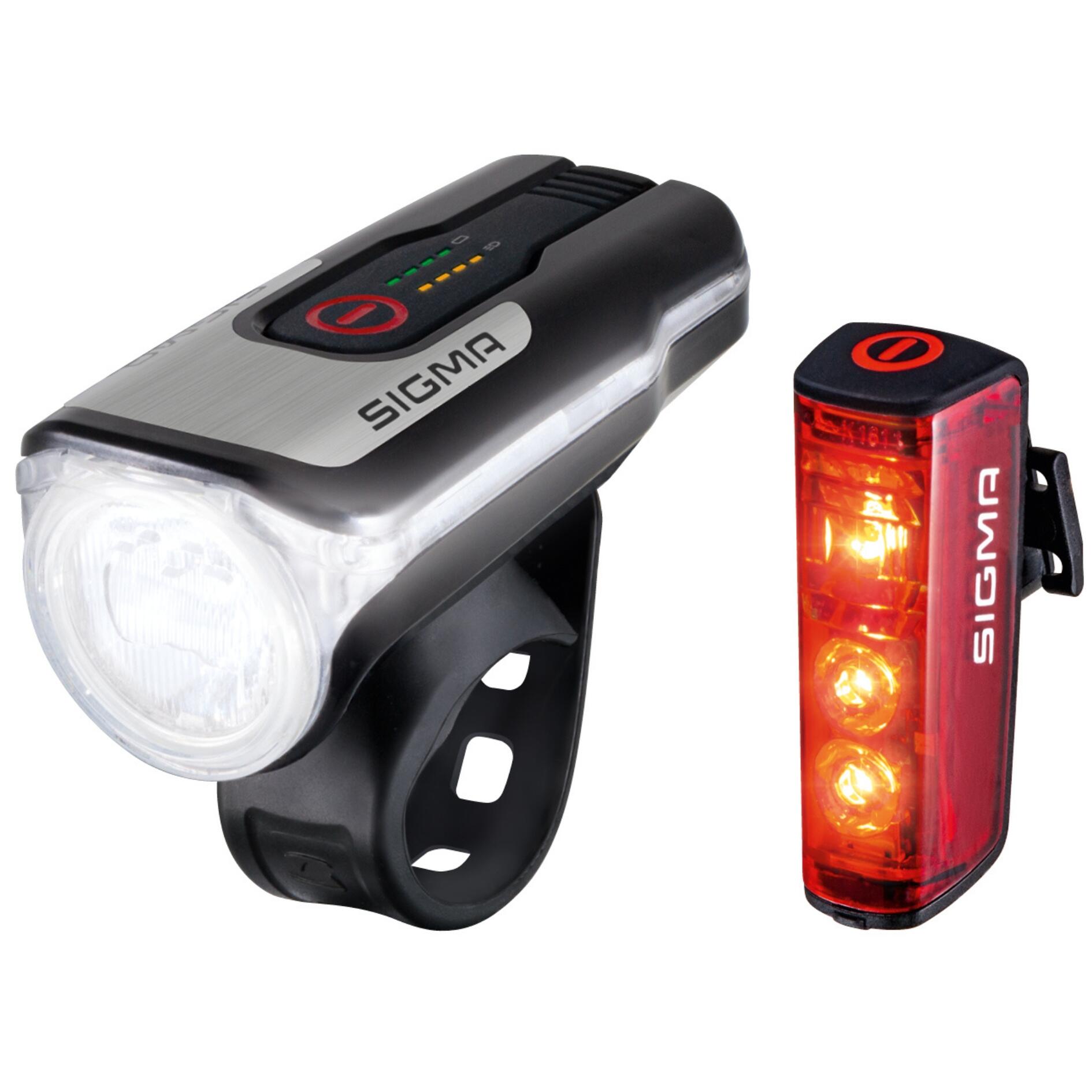 zestaw oświetlenia rowerowego Sigma Aura 80 + Blaze