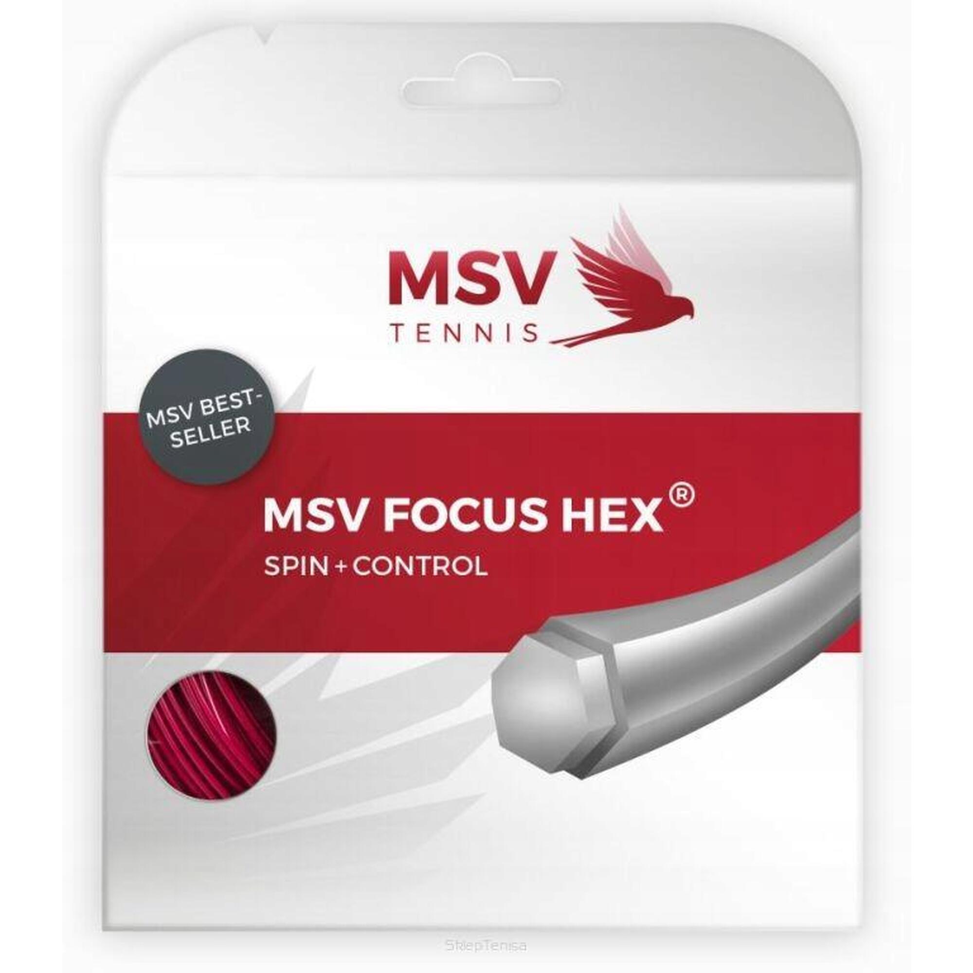 Naciąg tenisowy MSV Focus HEX 1.23 czerwony