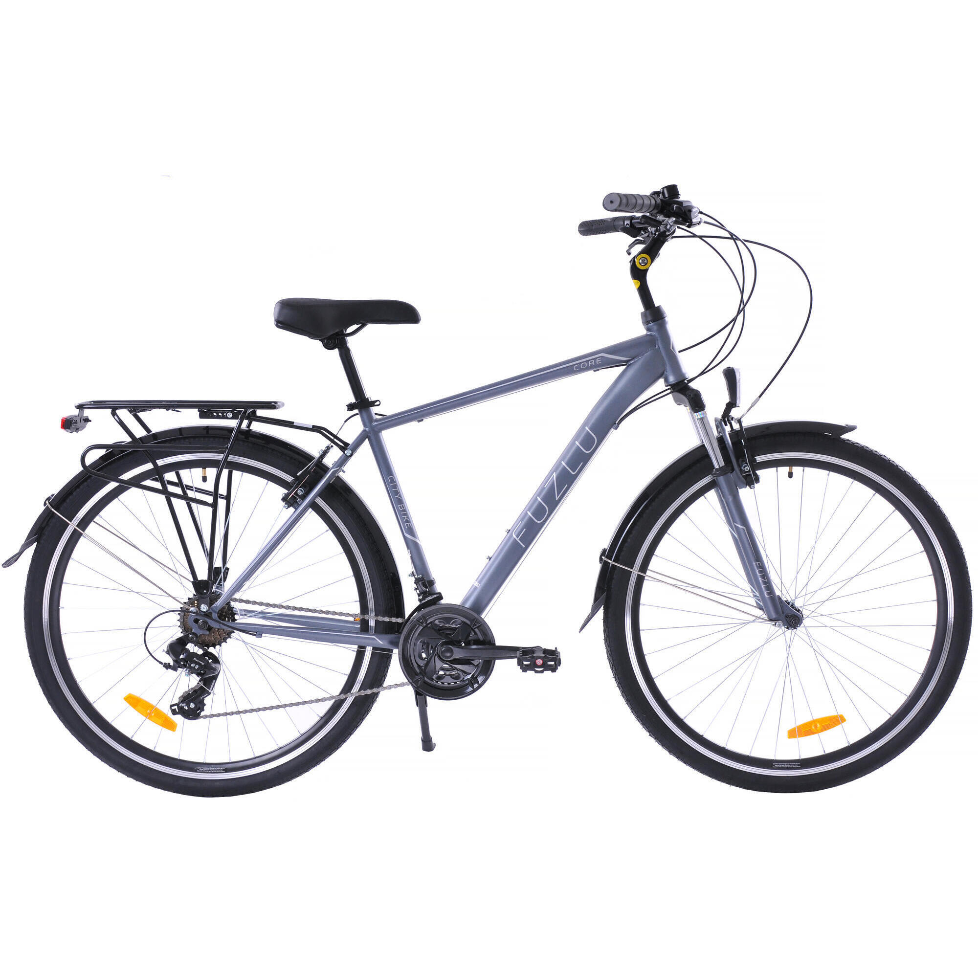 Rower trekkingowy 28 Fuzlu Core Men amor. (20") szaro-srebrny/ ciemny grafit mat