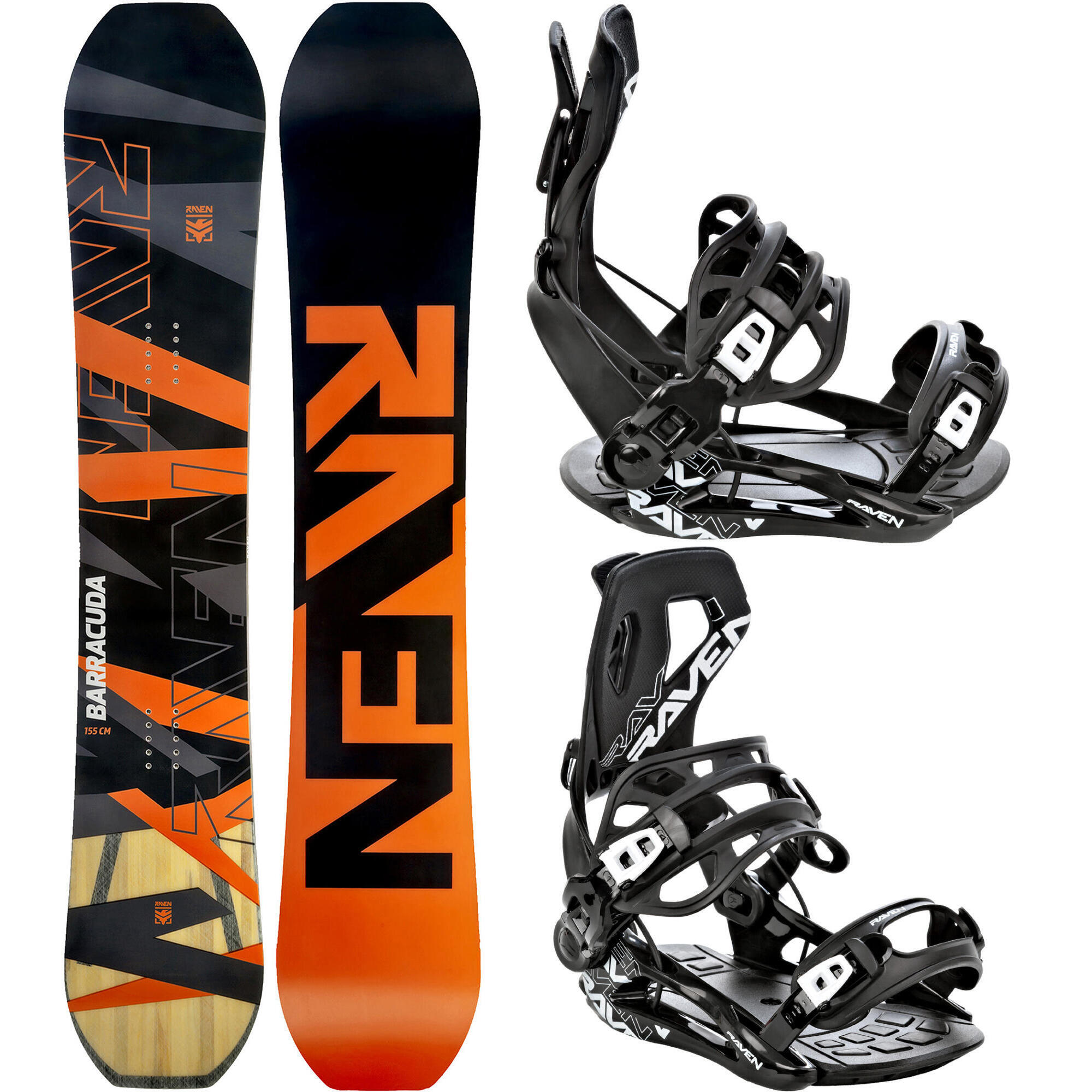 Zestaw Snowboard Raven Barracuda Carbon + Wiązania Raven FT360