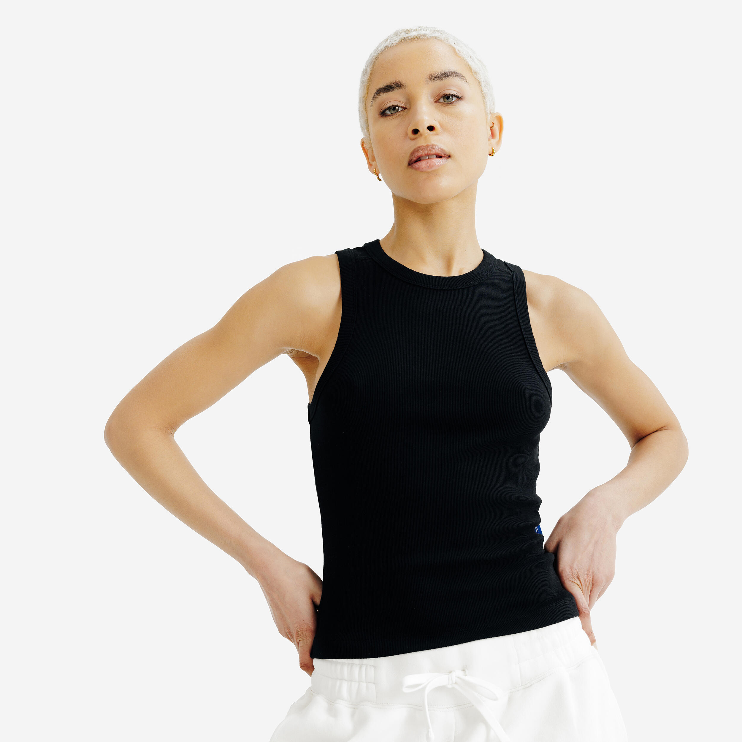 Koszulka bez rękawów damska Elementals z prążkowanej dzianiny