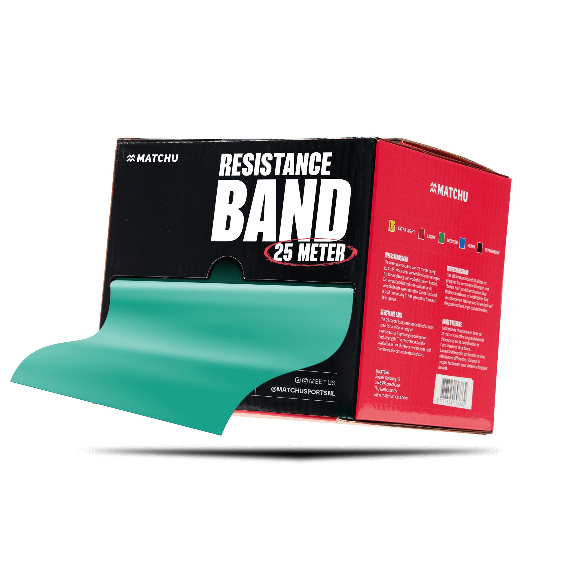 Taśma oporowa - 25 metrów - zielona