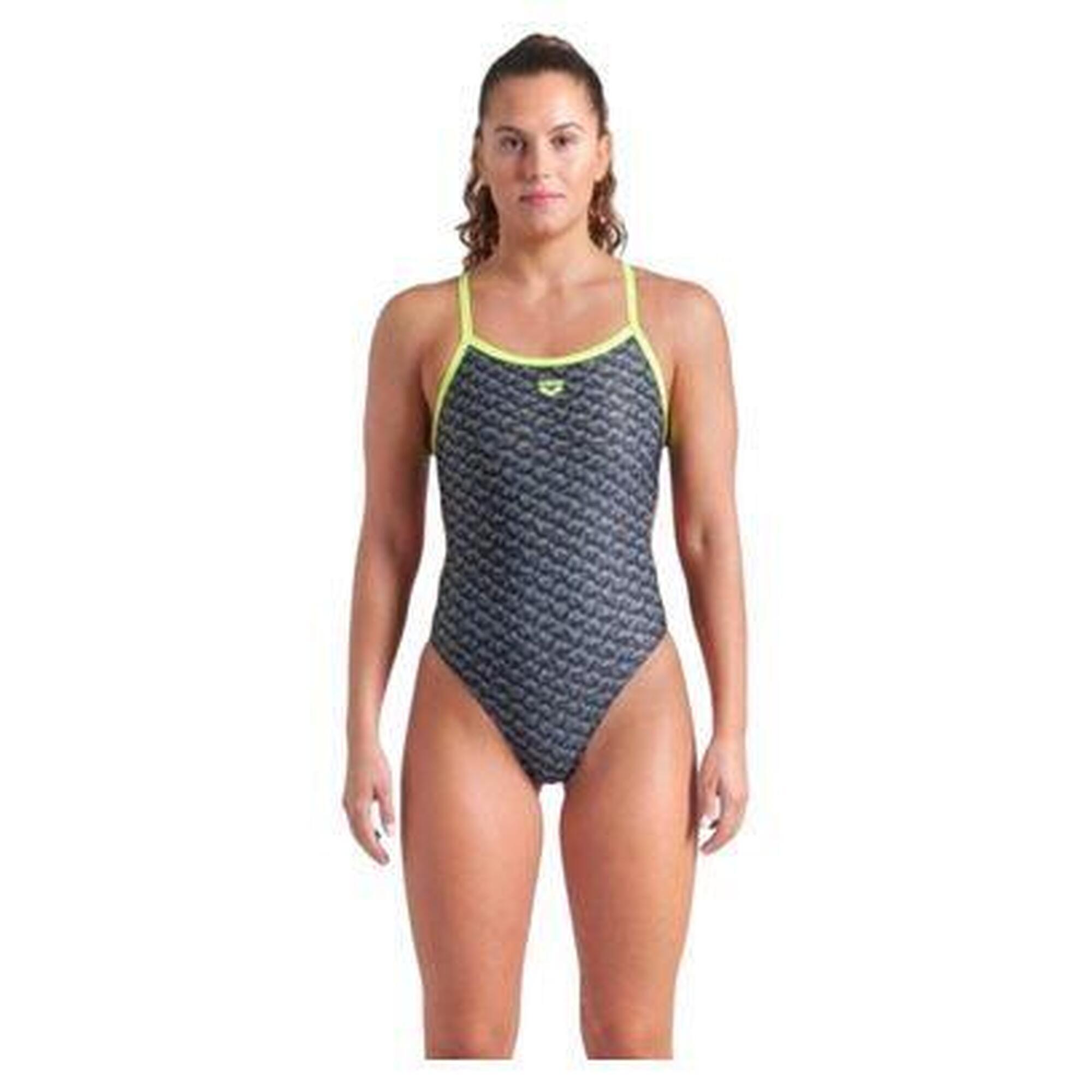 Strój do pływania Arena Monogram Dark Sage Challenge Back