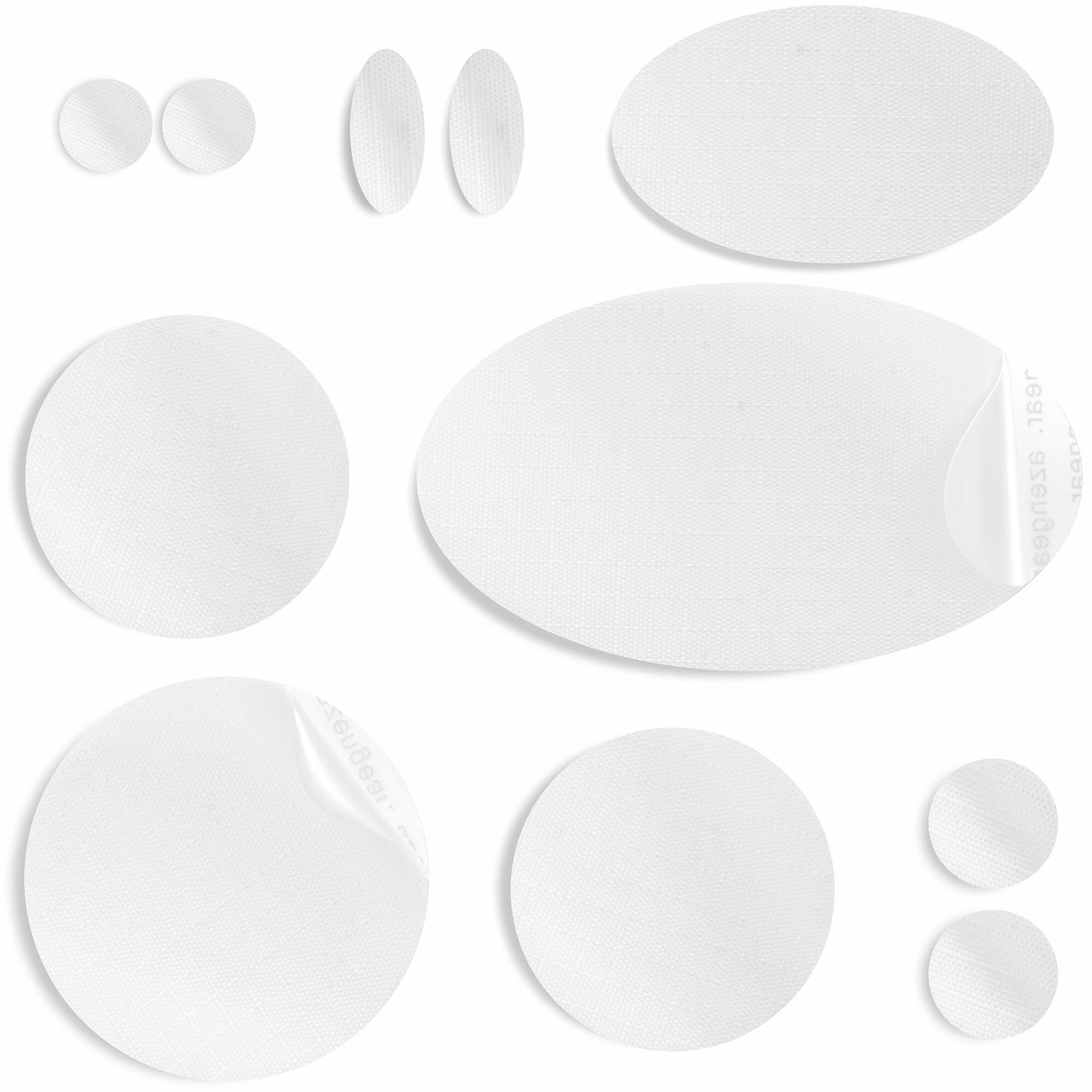 Łatki naprawcze do kurtek puchowych, wodoodporne do naprawy dziur (biały)