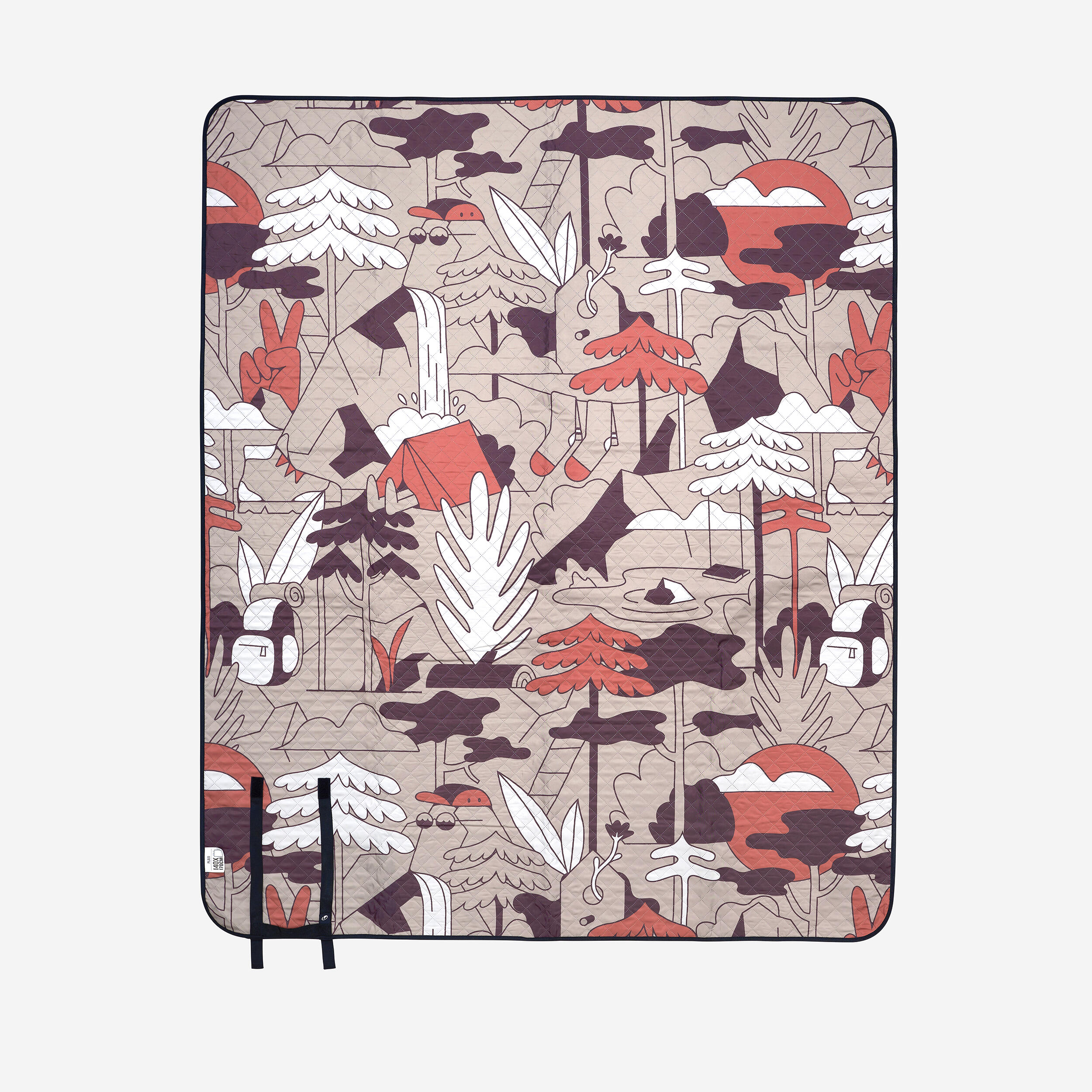 Pled piknikowy Quechua Komfort 170x140 cm