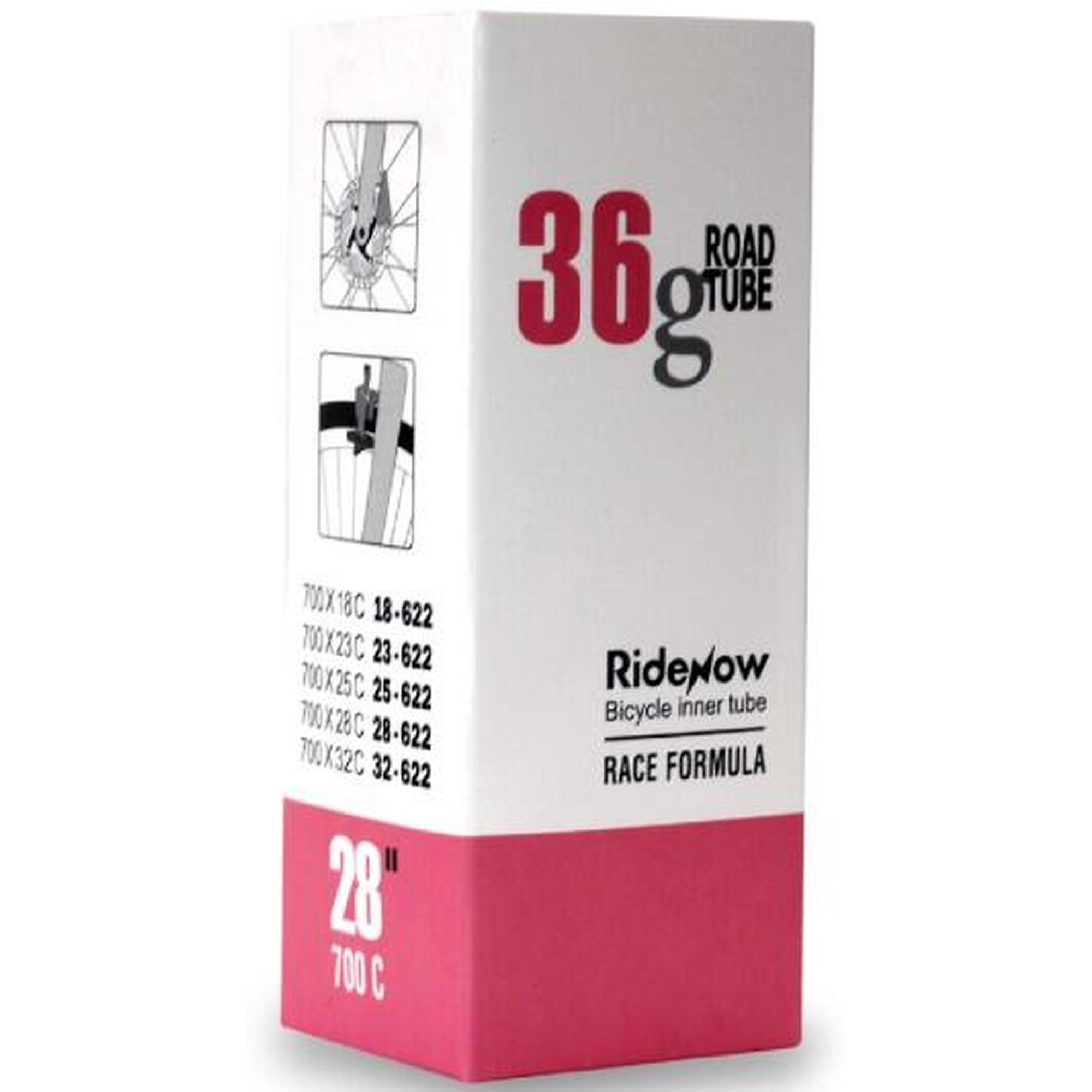 Dętka TPU RideNow Light 36g szosa 700/18-32C wentyl 45mm