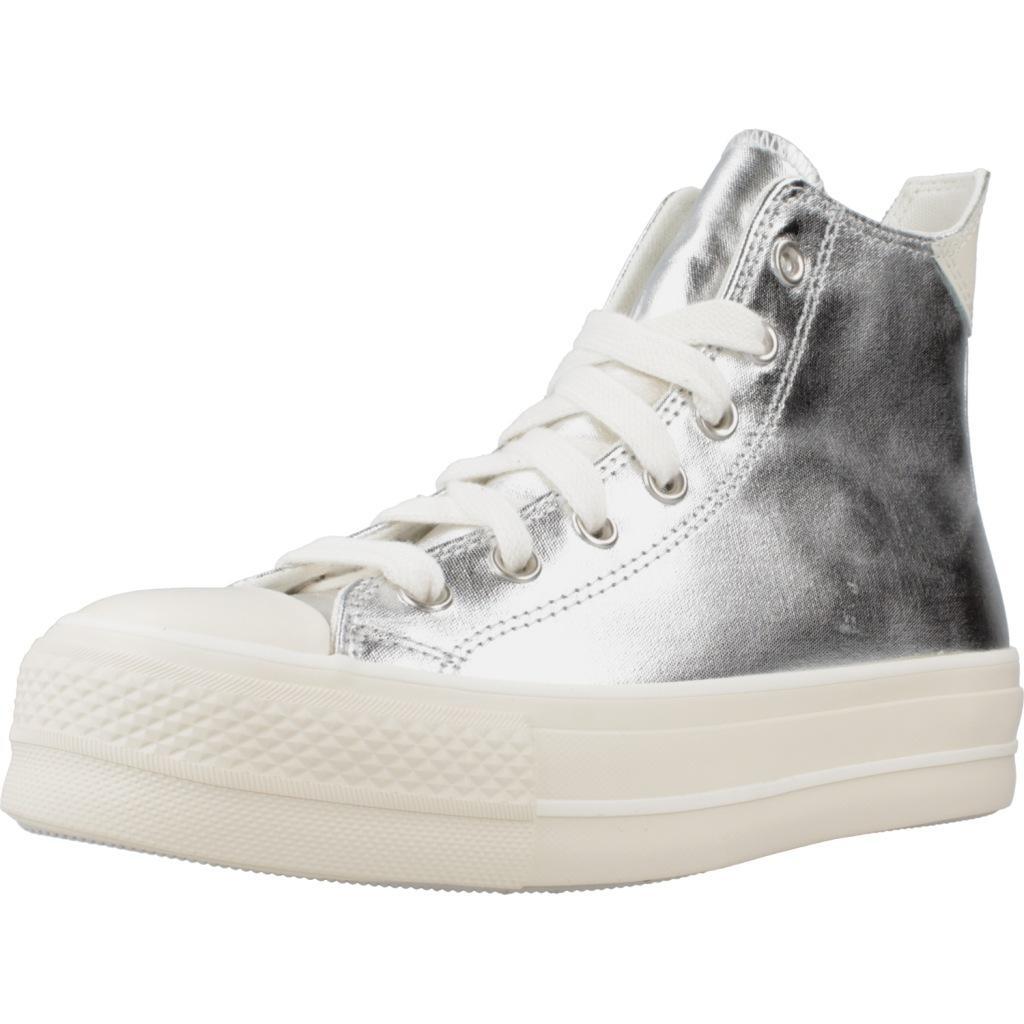 Buty CONVERSE CHUCK TAYLOR ALL STAR LIFT PLATFORM METALLIC Srebrny