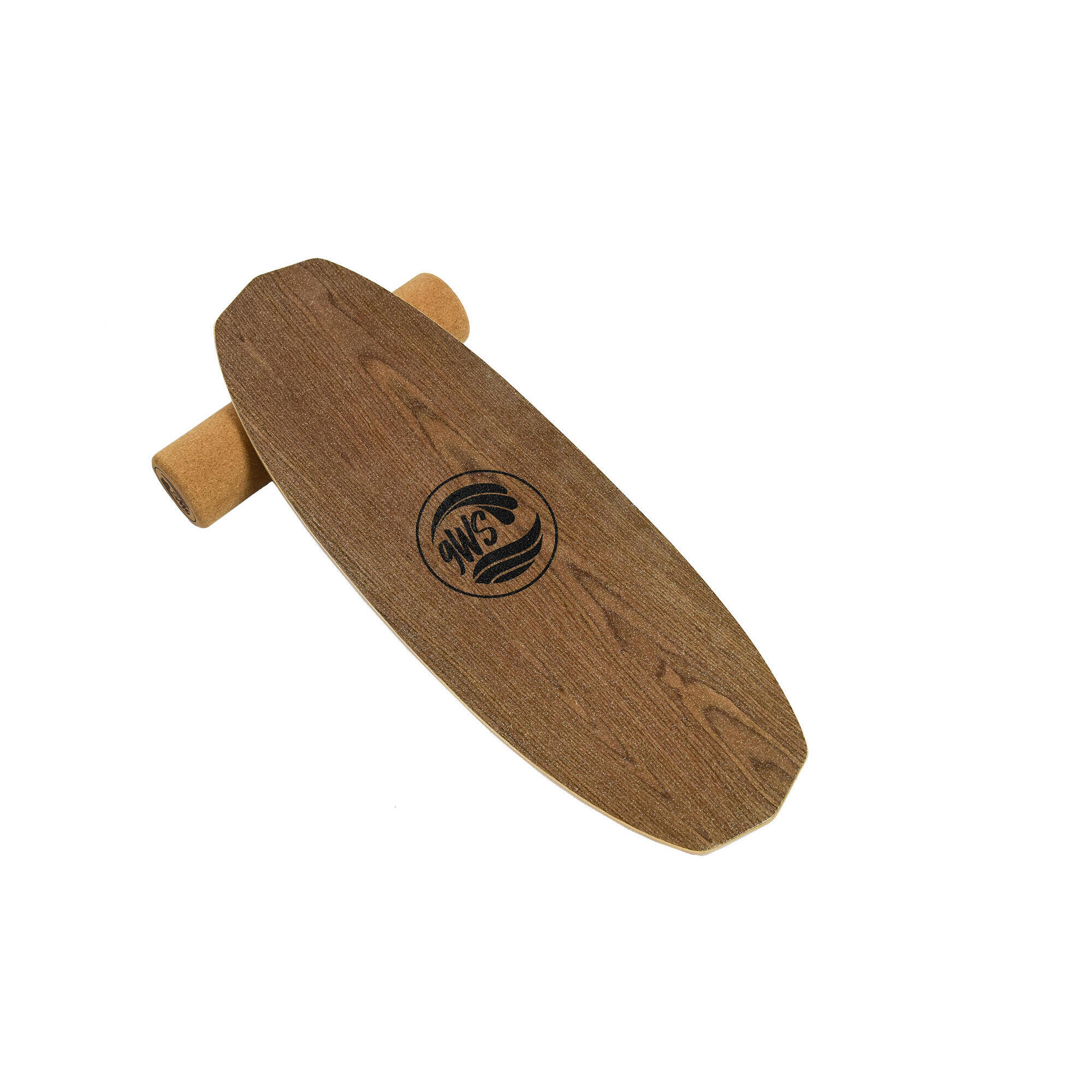 Deska balansująca z antypoślizgowym wałkiem korkowym